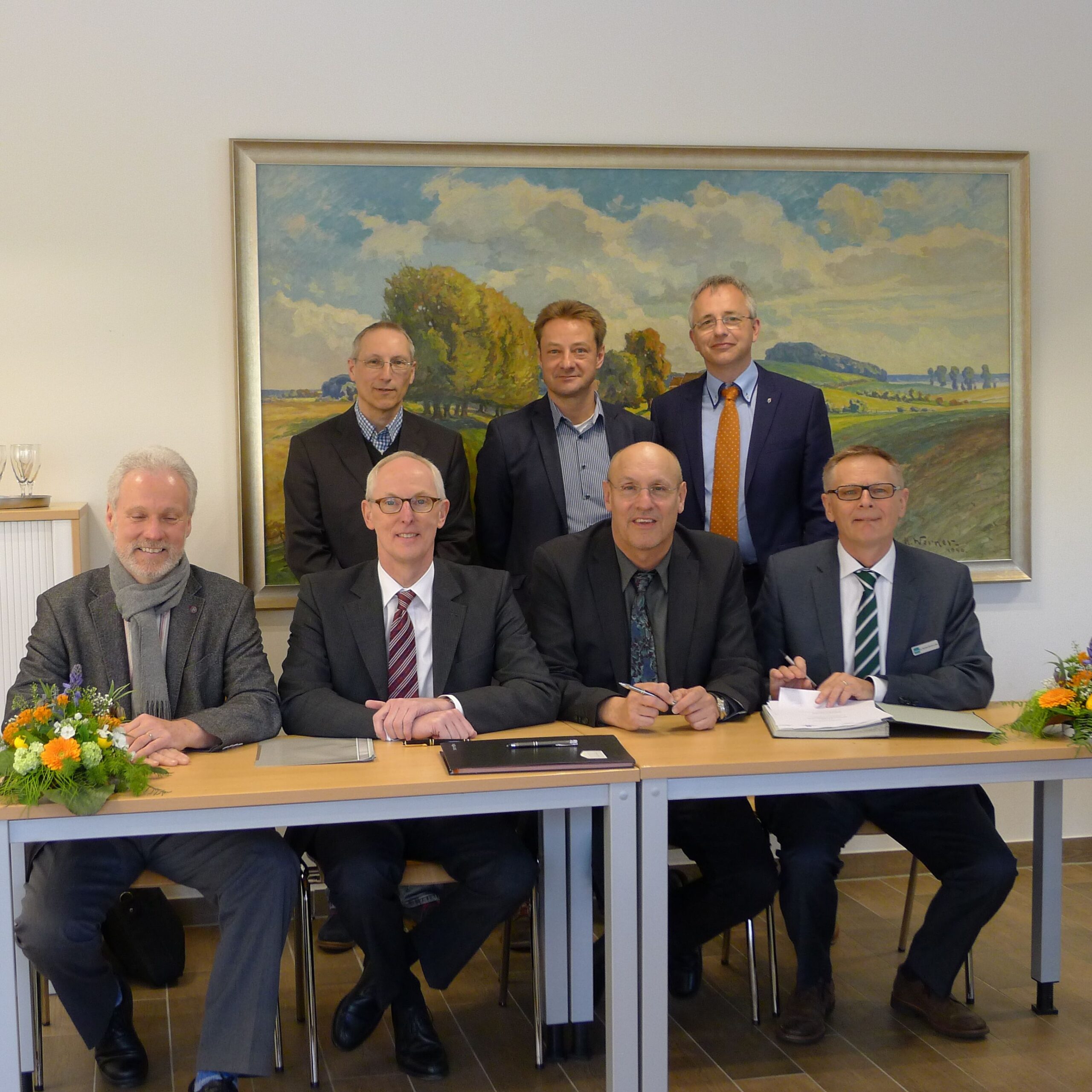 Die offizielle Vertragsunterzeichnung