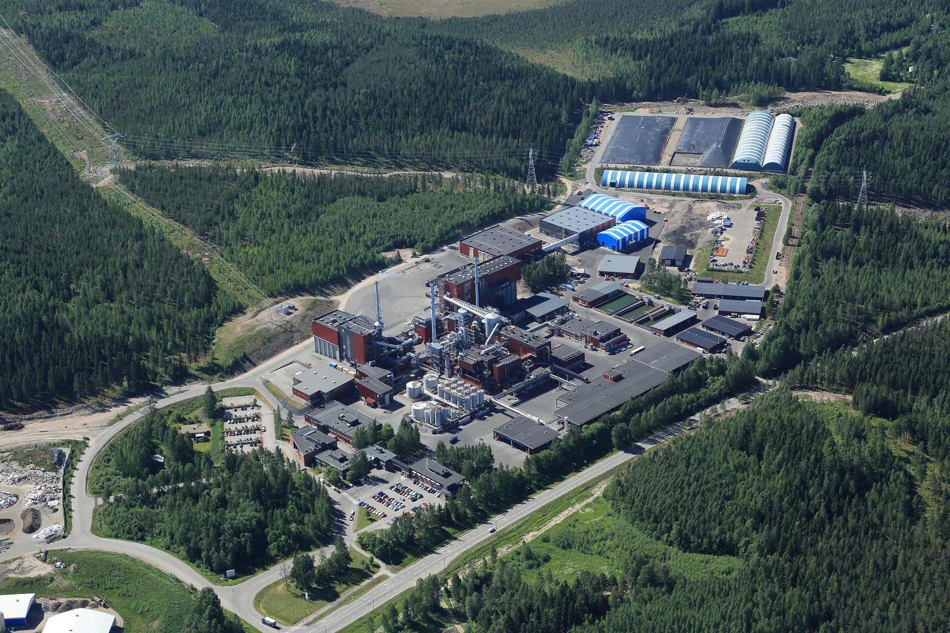 Die neue Kunststoff-Recyclinganlage ist im Ekokem-Standort in Riihimäki/Finnland integriert.