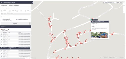 Mit rona:map lassen sich die einzelnen Stopps einer Tour beweissicher dokumentieren. (Grafiken: rona:systems)