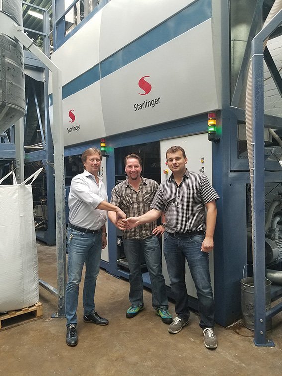 Langjährige Zusammenarbeit: Richard Wüllner (BTB), Christian Lovranich (Starlinger), Andrzej Zajontz (BTB). ©Starlinger
