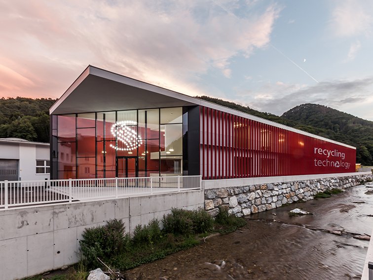 Die neue Recycling-Zentrale in Weissenbach, Niederösterreich. ©Starlinger