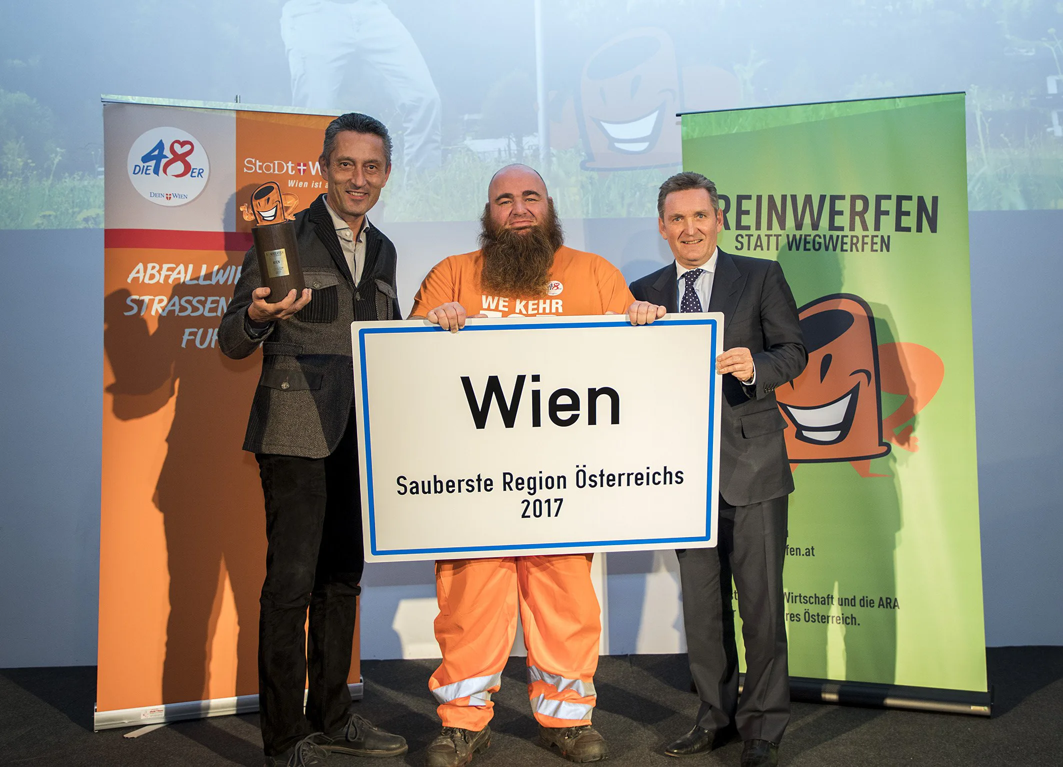 Wien feiert „Sauberste Region Österreichs 2017"
