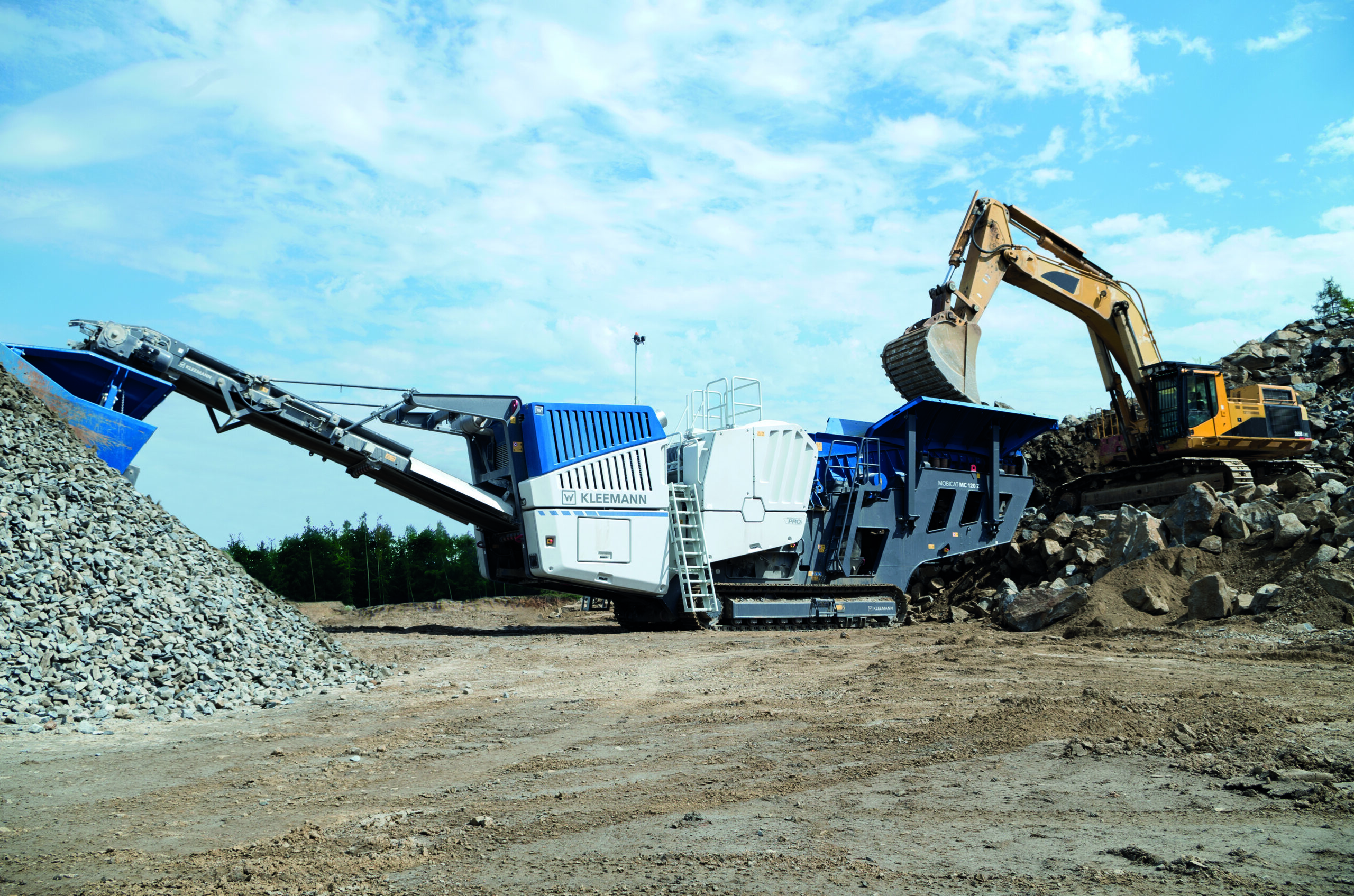 Die neue mobile Backenbrechanlage Mobicat MC 120 Z PRO ist speziell für den Einsatz im Steinbruch konstruiert.