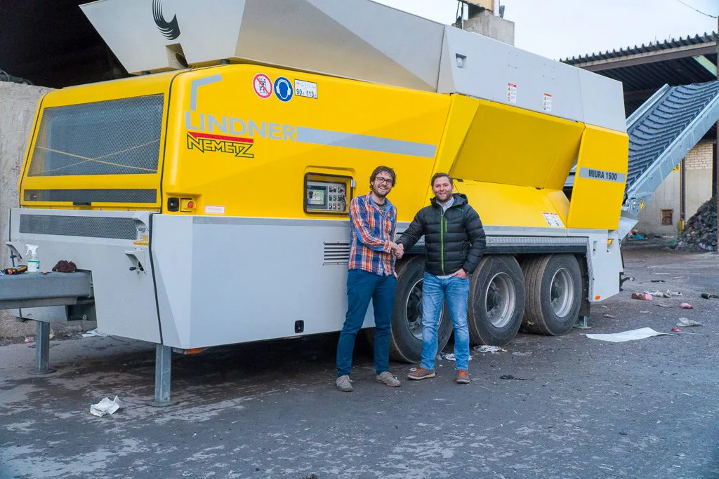 Mario Prammer, Nemetz Entsorgung und Transport AG (links); Clemens Jäger, Lindner Recyclingtech;