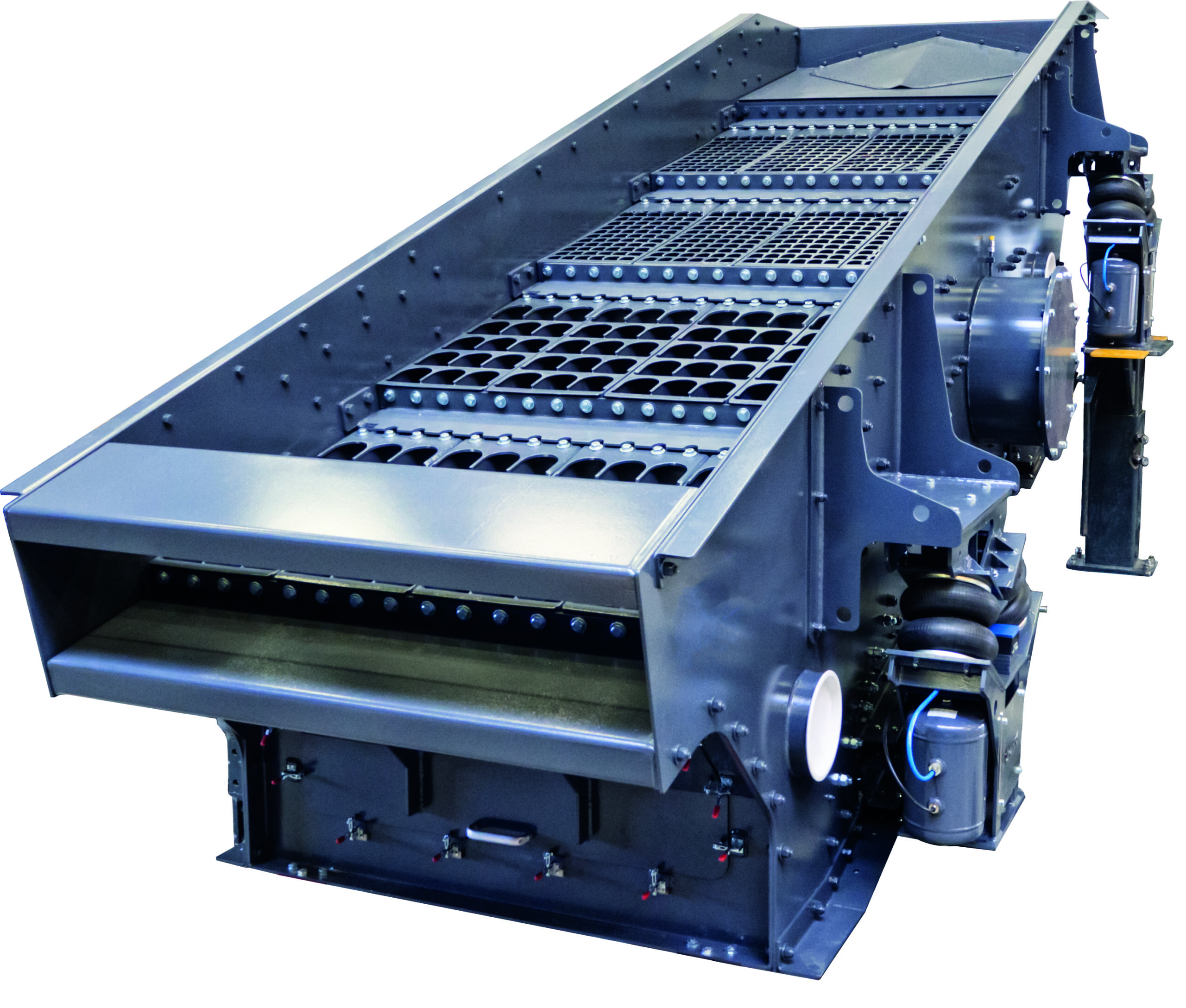 Die Highend-Siebmaschine „Evolution“ soll das Sieben verschiedenster Materialien leicht und flexibel ermöglichen. Bild: Spaleck
