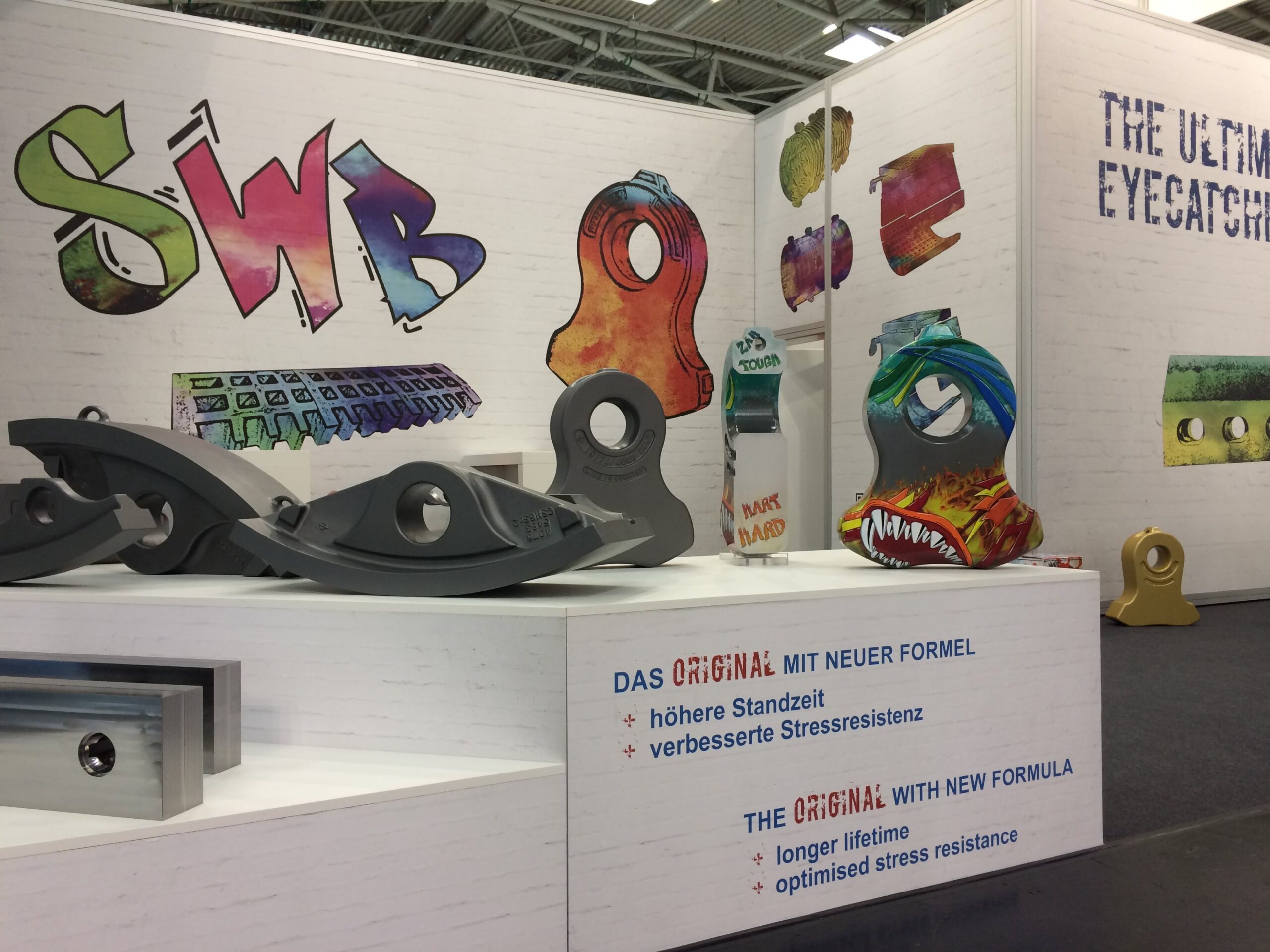SWB Messestand IFAT 2018 mit Airbrush-Shredderhammer