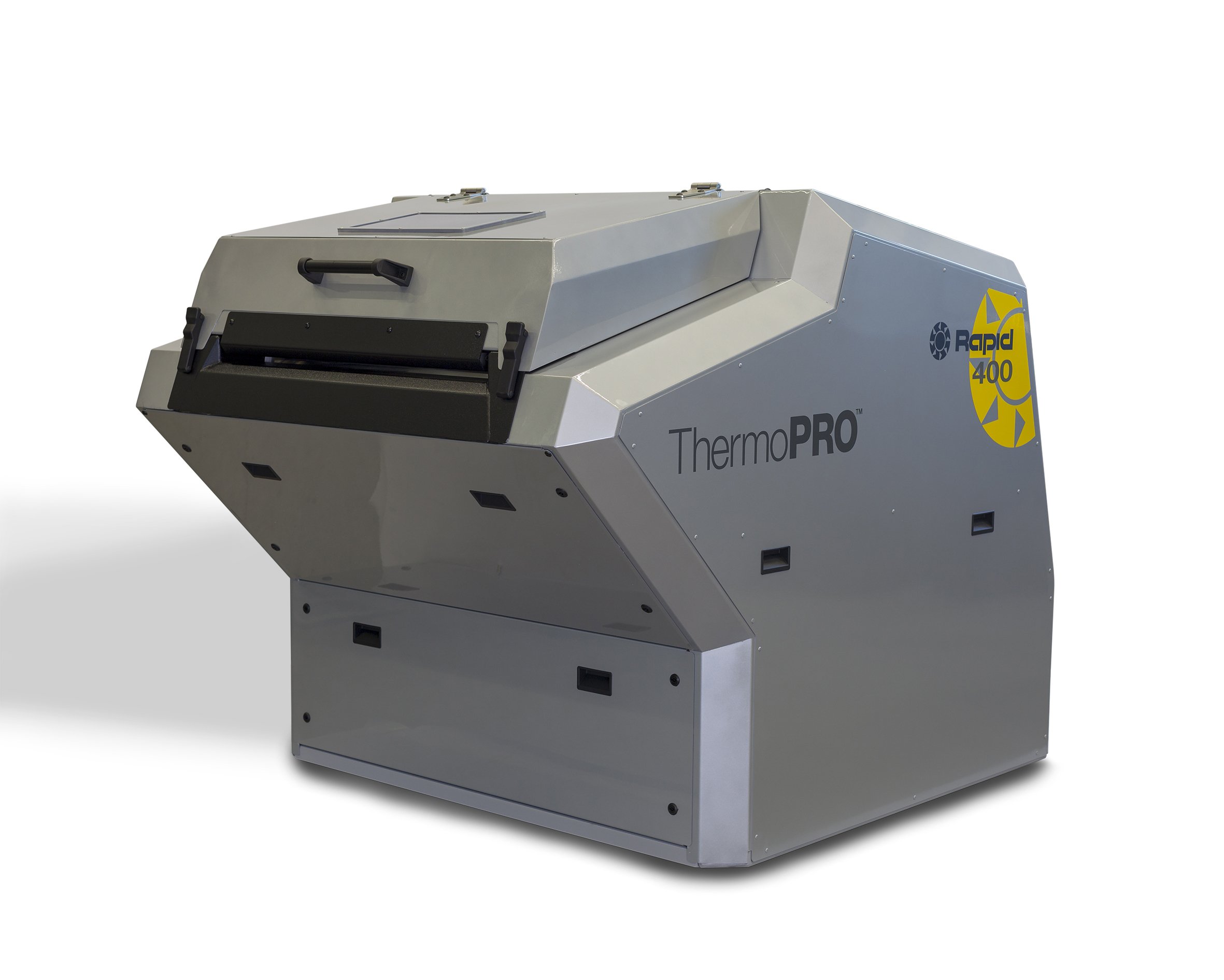 Neuer ThermoPRO Granulator von Rapid Granulator für die Inline-Zerkleinerung an Themoformanlagen.