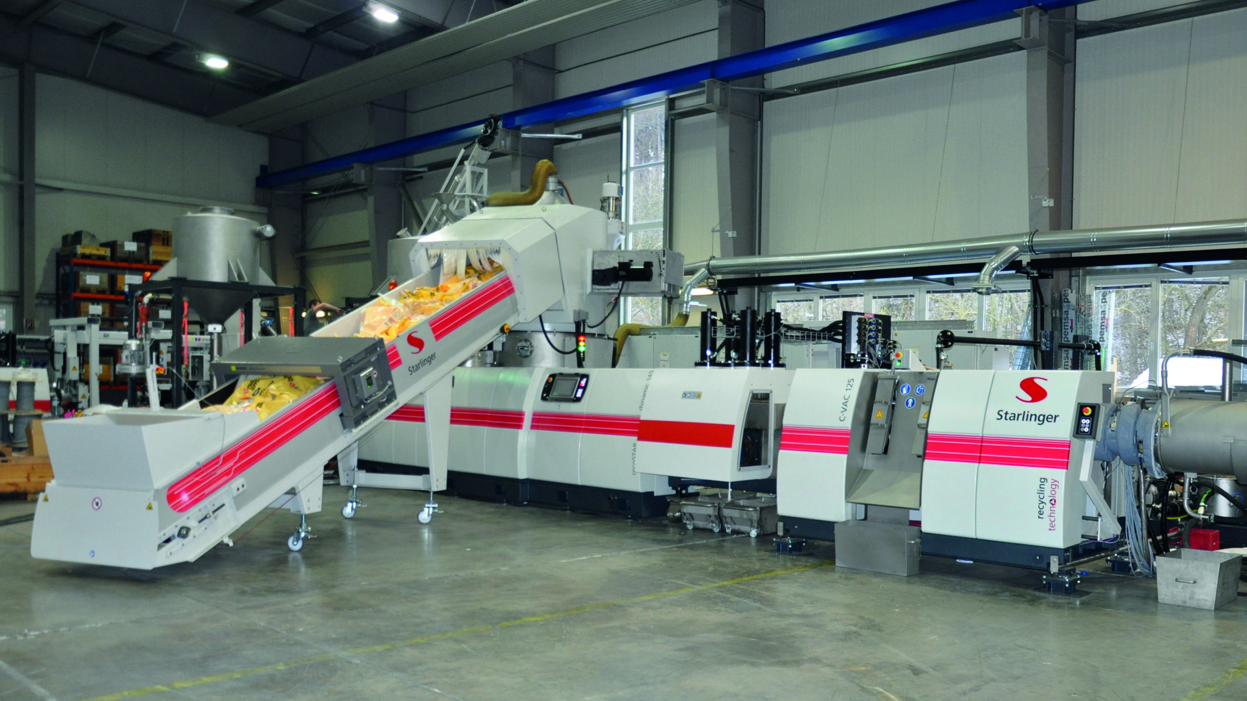Die Recostar Dynamic 145 mit C-VAC-Modul. Bild: Starlinger