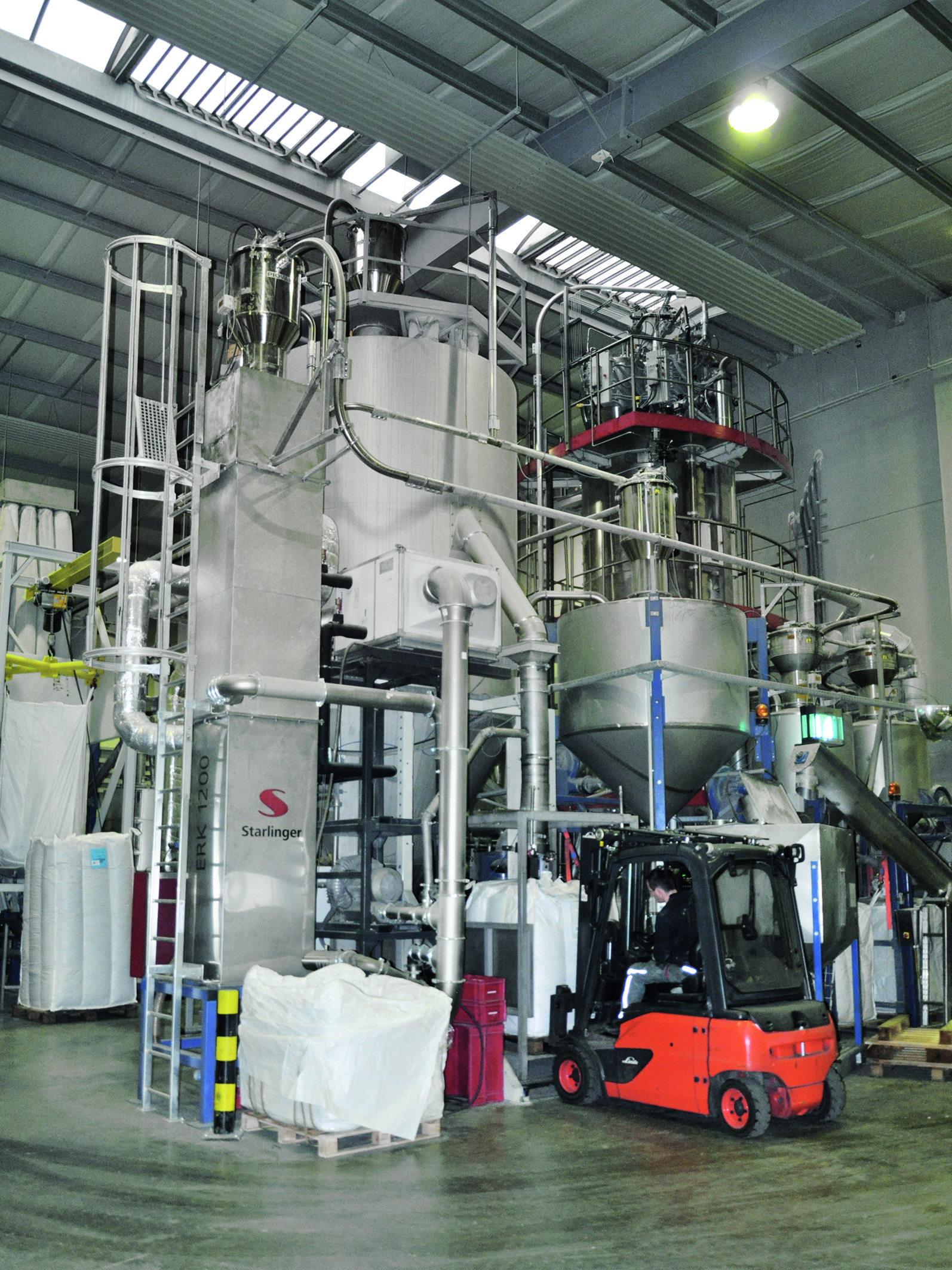 PET-Recycling bei PET2PET. Bild: Starlinger