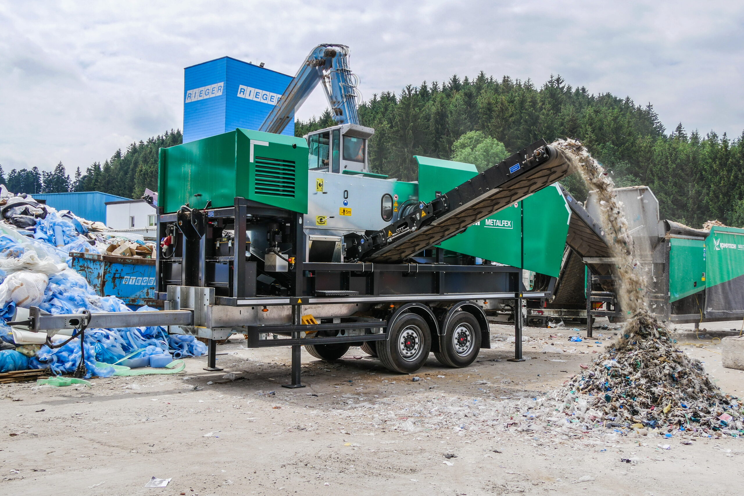 Der Metalfex kümmert sich nicht nur um die sichere Ausschleusung von NE-Metallen, sondern ebenso effektiv um die Eisenabtrennung.
Foto: Komptech