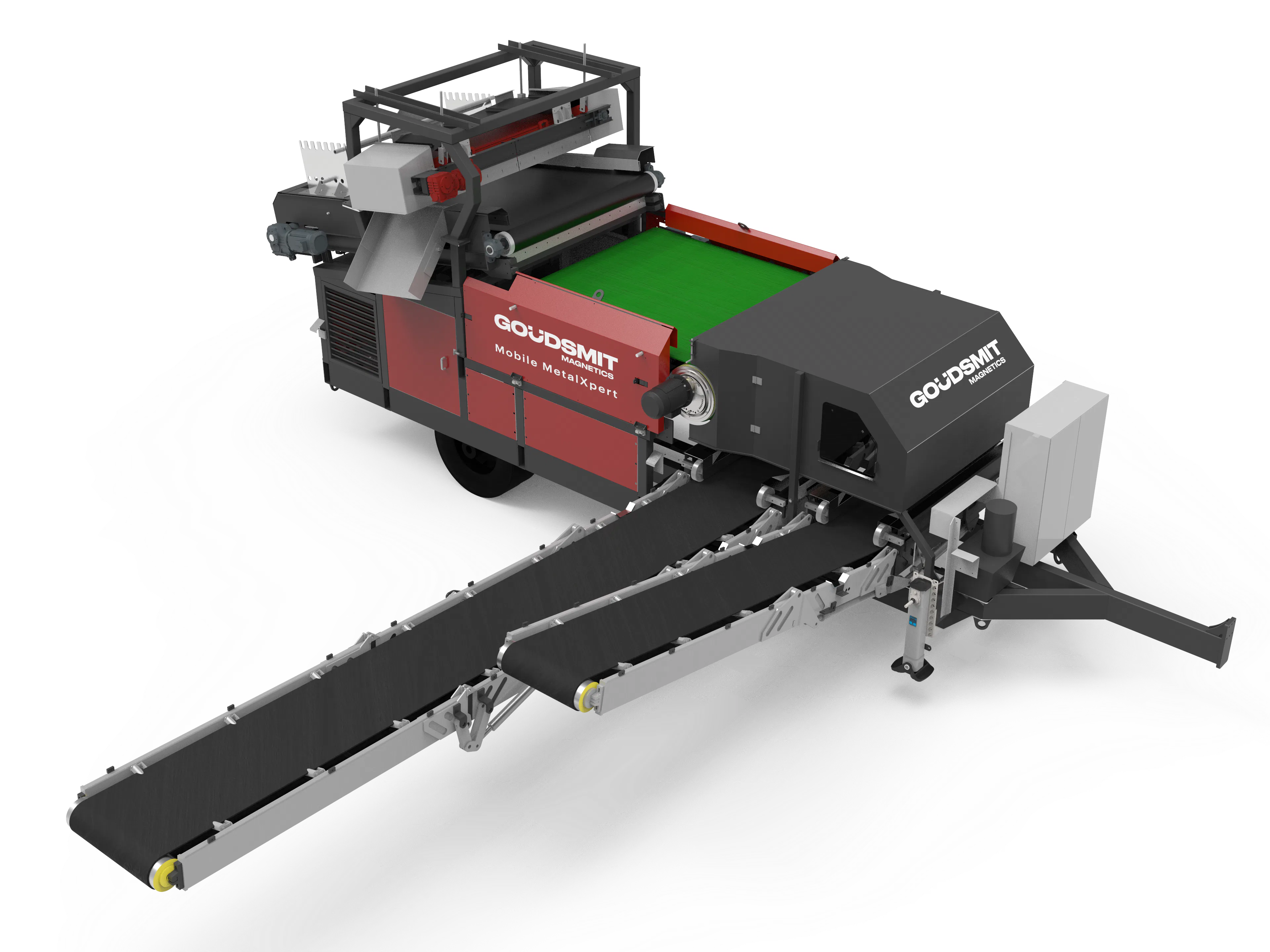 Mobiles Magnetsystem trennt FE- und NE-Metalle