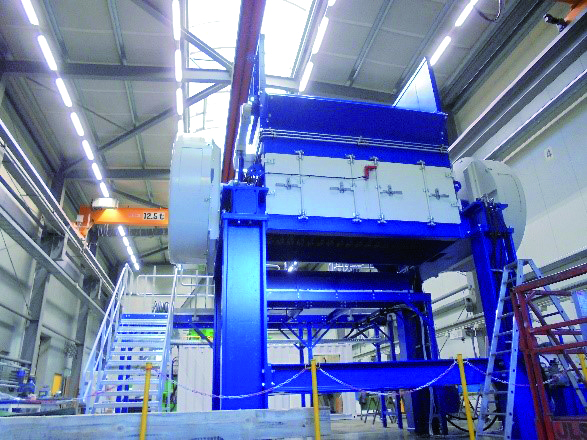 Vorzerkleinerer XL3000 bei THM in der Montagehalle. Bild: THM