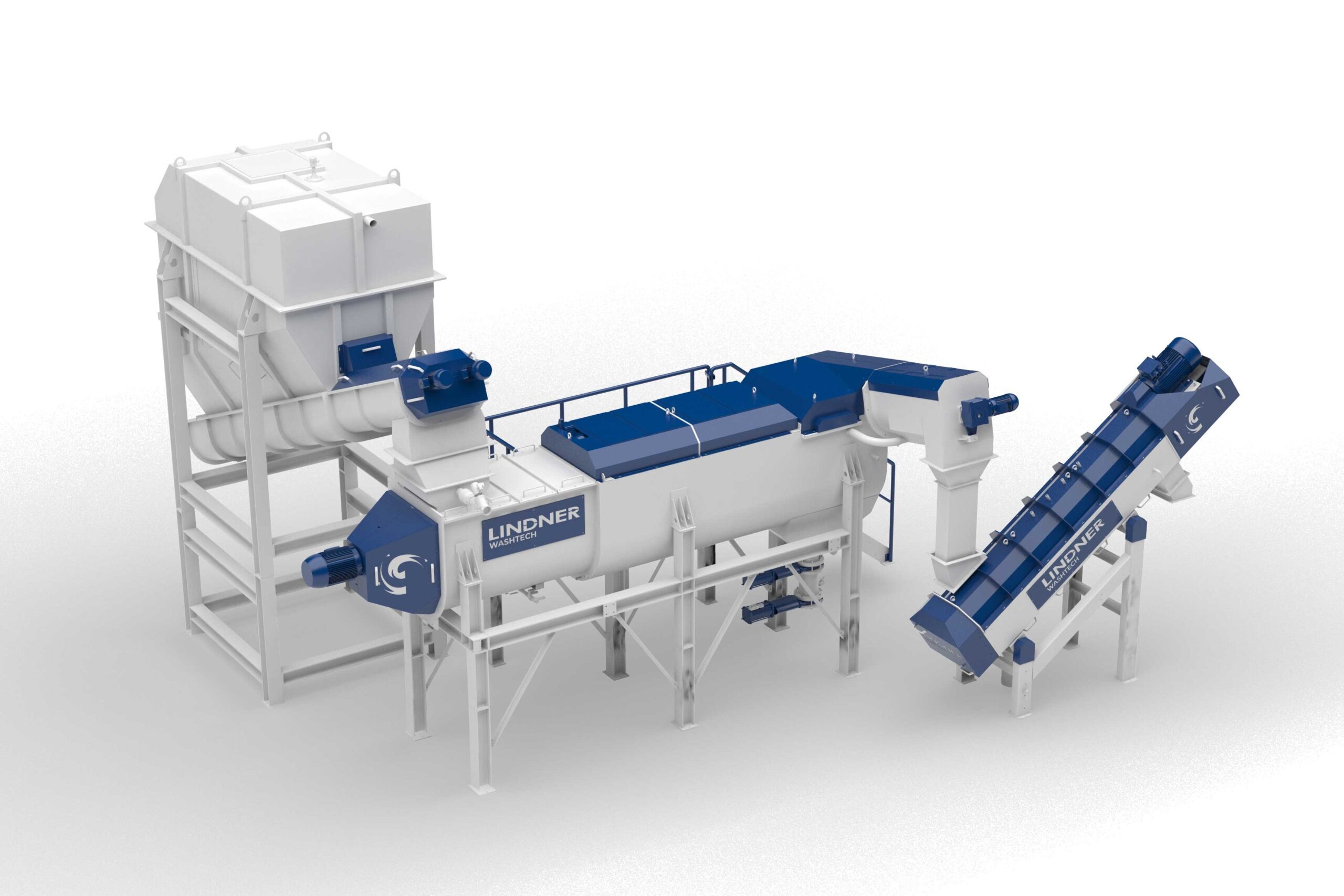 Das neue Lindner Washtech Hot-Wash-System reinigt effektiv in drei Stufen und garantiert dabei kontinuierlichen Output. Bild: Lindner Washtech