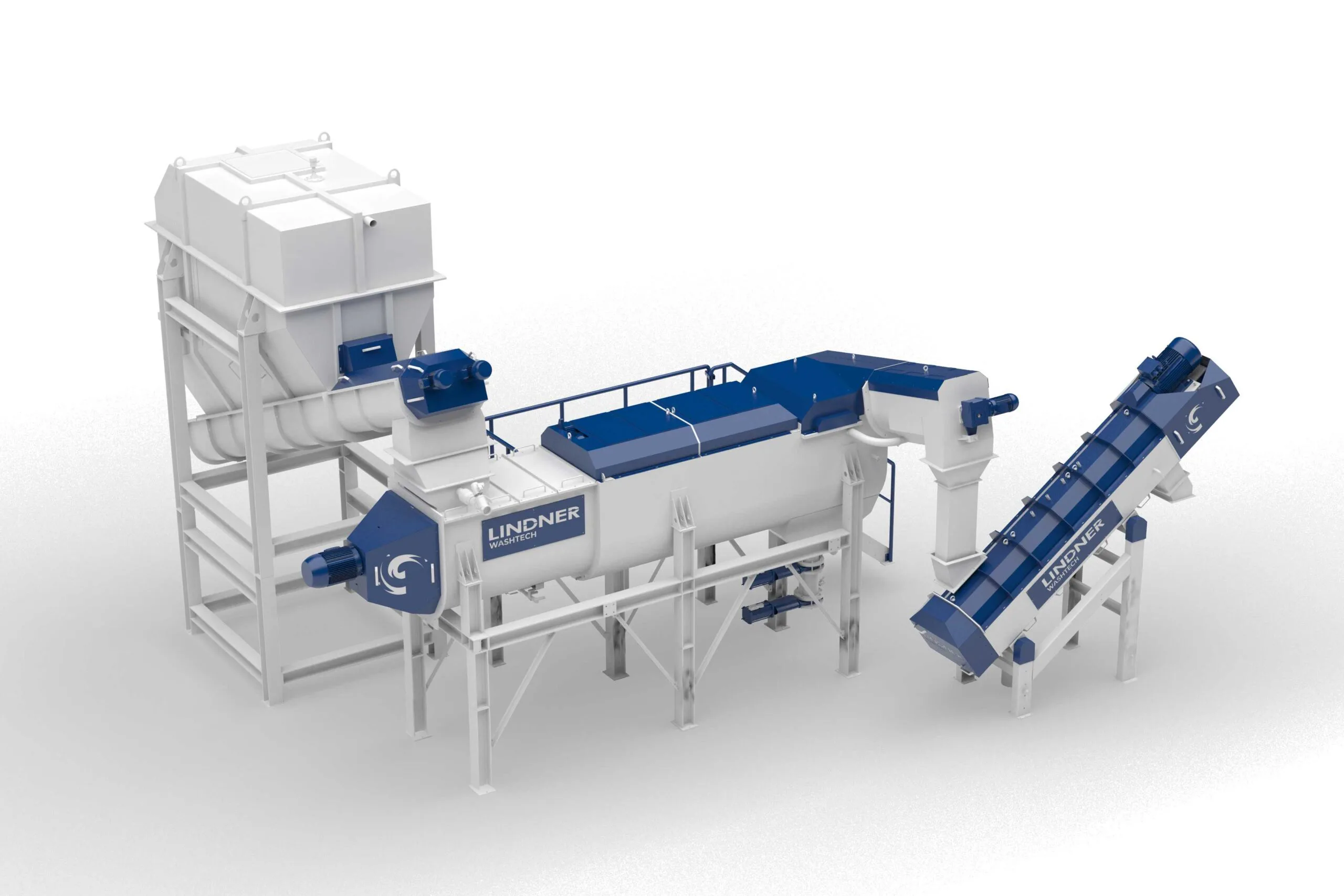 Das neue Lindner Washtech Hot-Wash-System reinigt effektiv in drei Stufen und garantiert dabei kontinuierlichen Output. Bild: Lindner Washtech