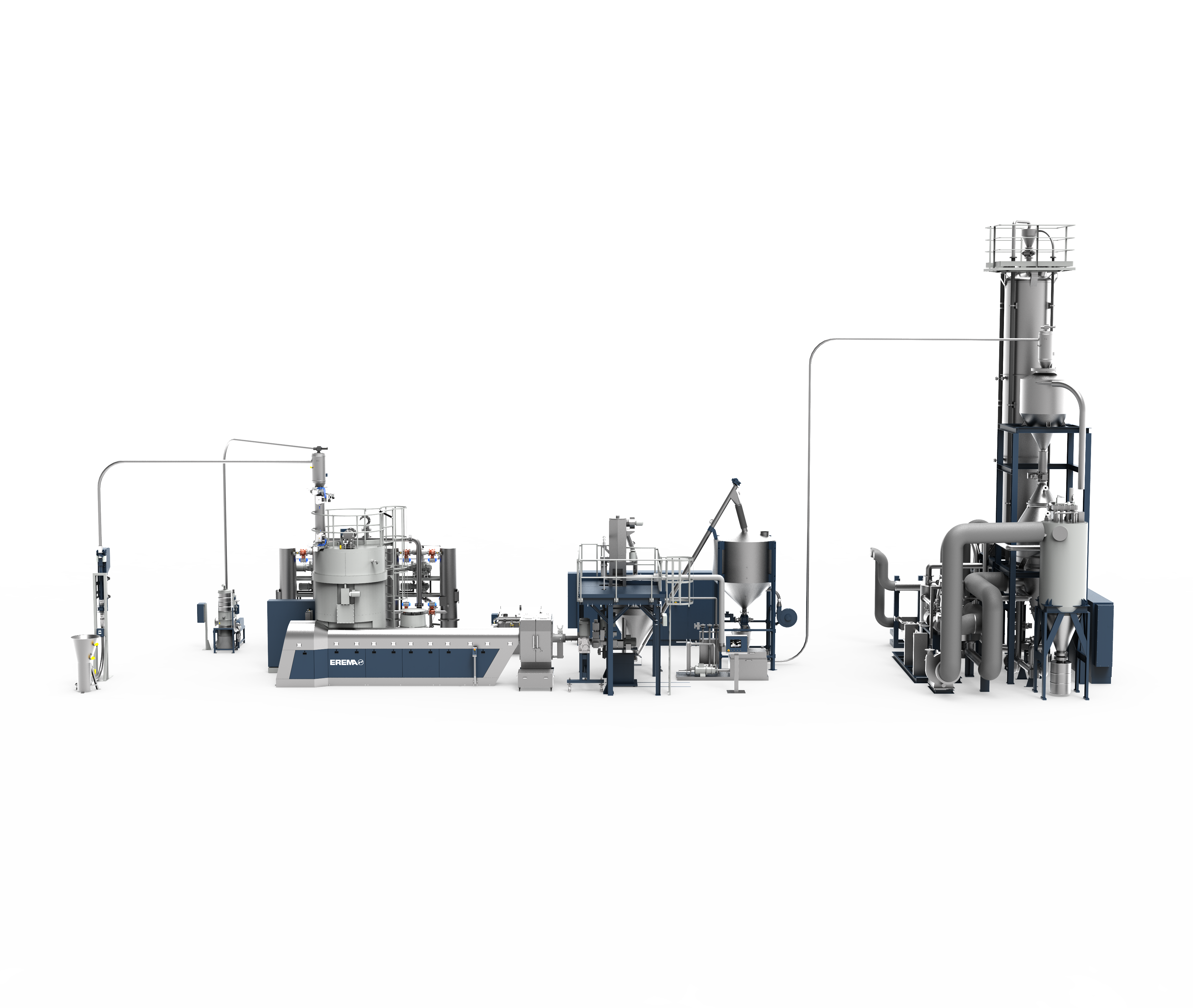 In Vacunite kombiniert Erema seine Vacurema-Technologie mit der neu patentierten, Vakuum-unterstützten Stickstoff SSP von Polymetrix. Bild: Erema