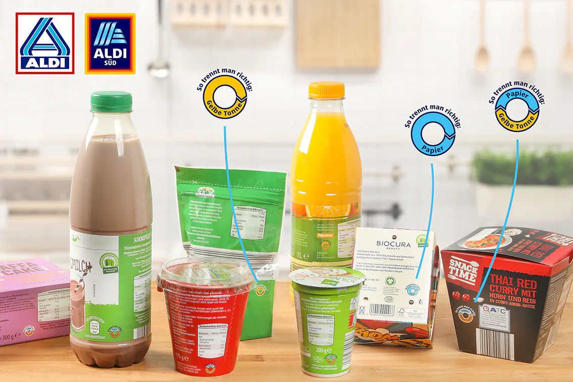 ALDI Nord und ALDI SÜD blicken nach einem Jahr ihrer gemeinsamen Verpackungsmission auf Erfolge zurück. Allein im vergangenen Jahr haben die Discounter bei ihren Eigenmarken mehr als 15.000 Tonnen Verpackungsgewicht eingespart