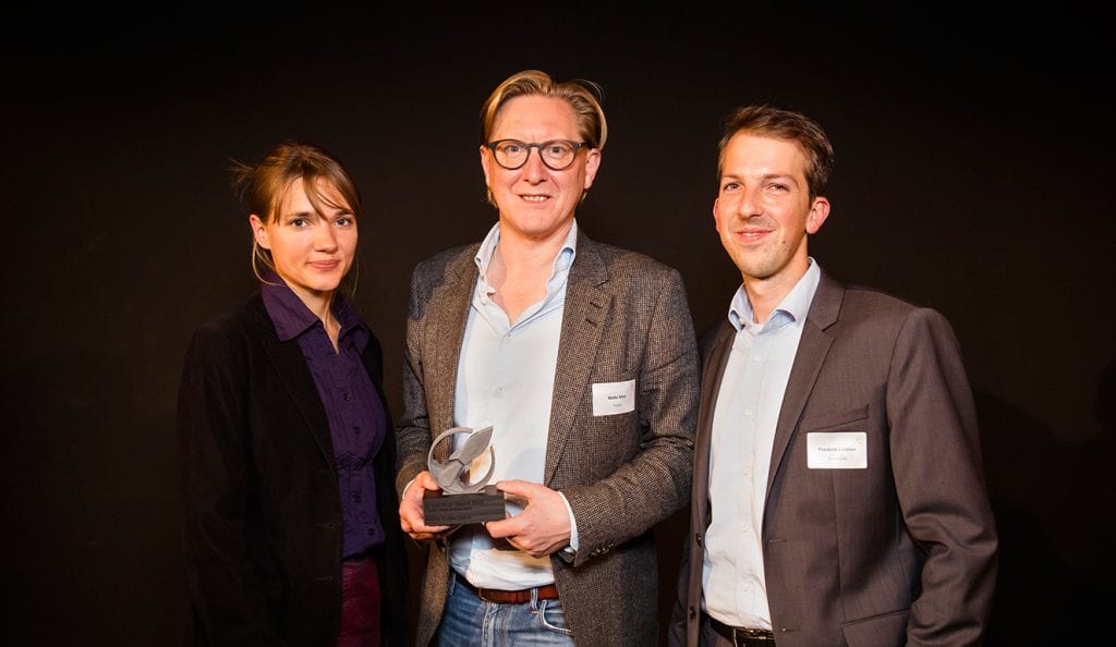Flustix & Seedmatch mit dem Green Alley Crowd Award Bild: Kathrin Heller / Landbell Group