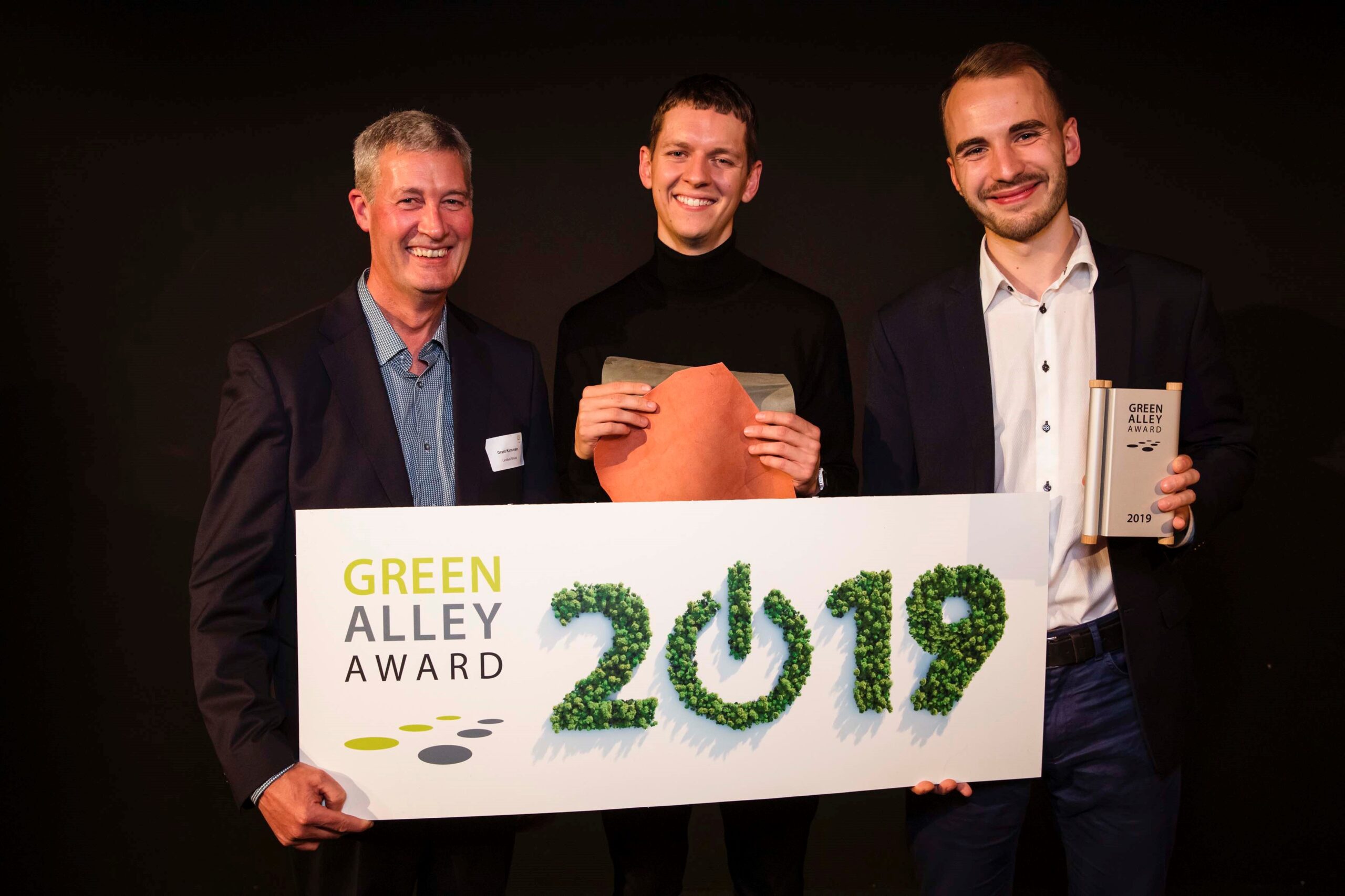 Das Start-up Gelatex Technologies aus Estland gewinnt den Green Alley Award 2019. Bild: Landbell