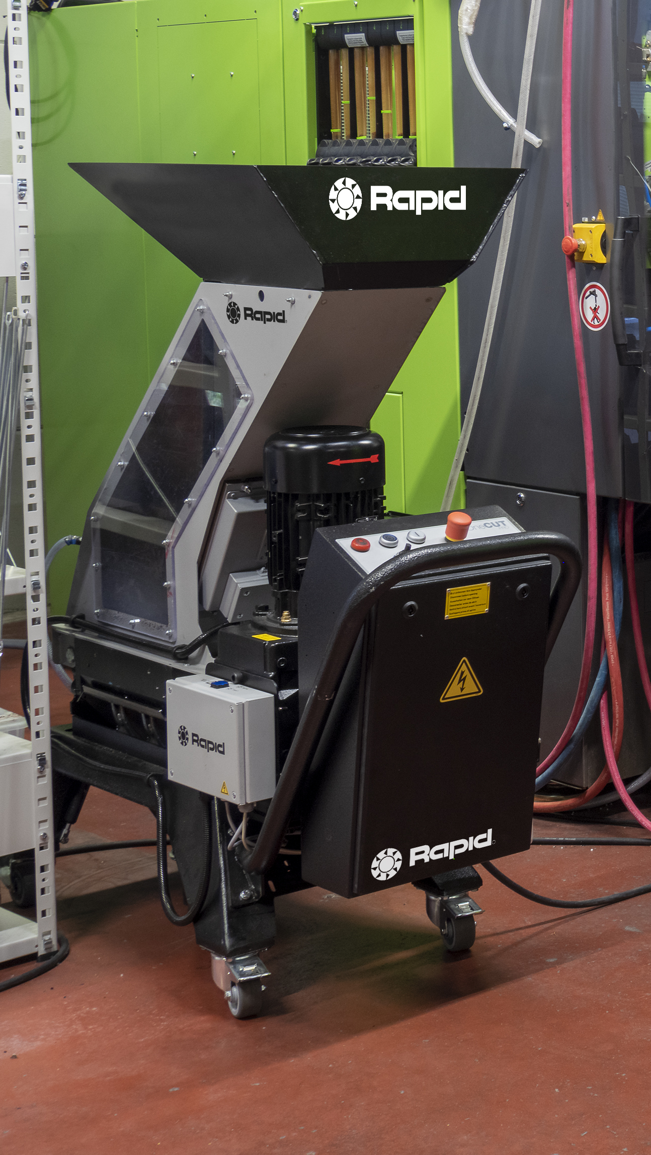 OneCut PRO, Beistellmühle. Bild: Rapid Granulator