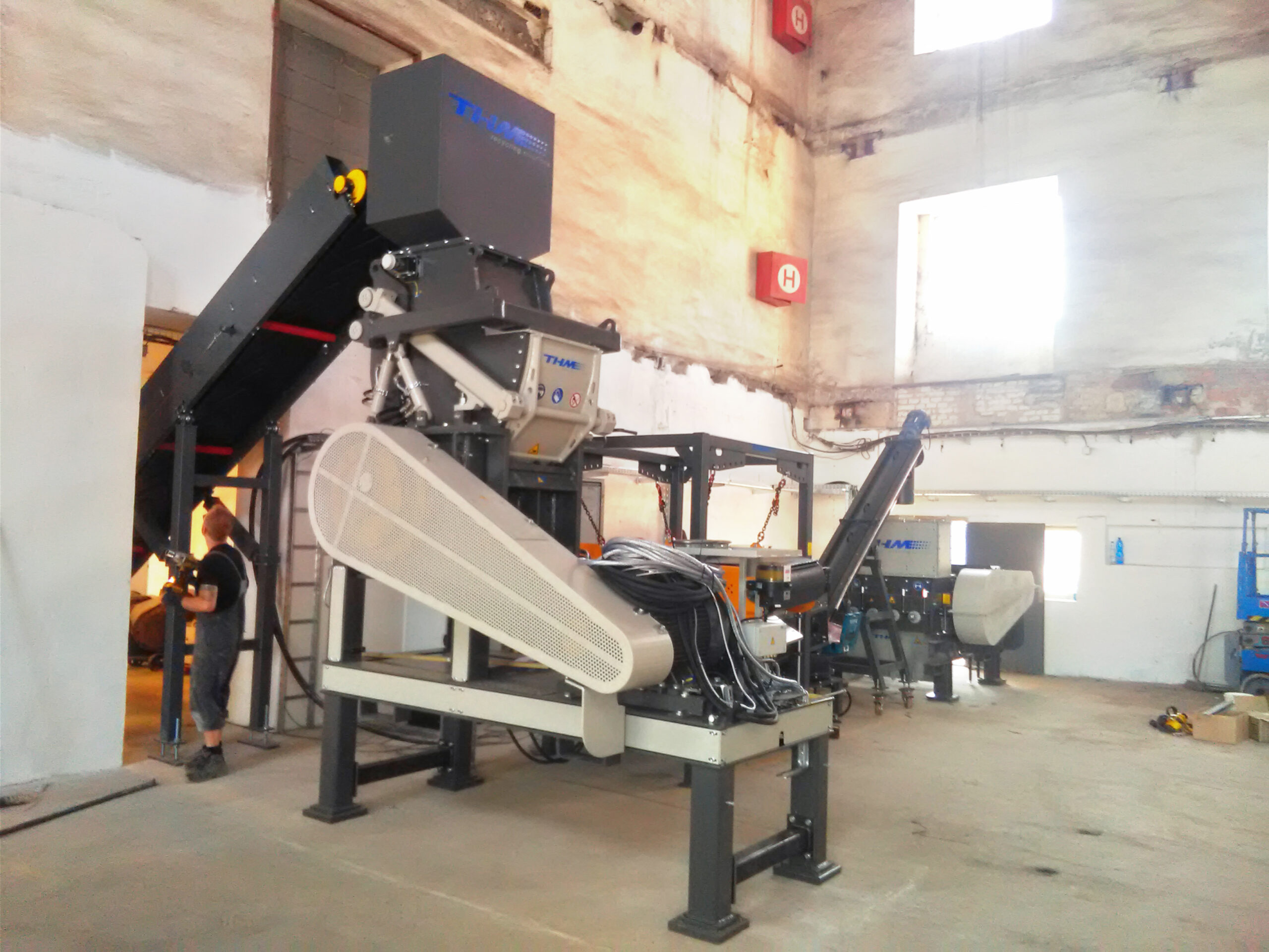 Die Installierte Anlage bei S-Firma s.r.o. Bild: THM Recycling Solutions