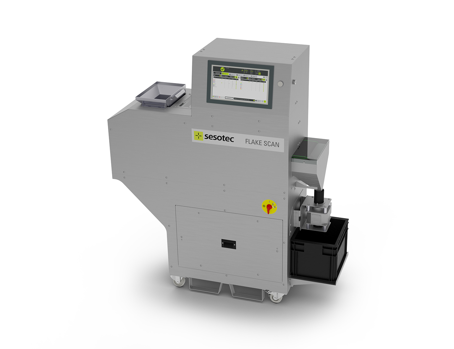 Mit dem Analysesystem Flake Scan von Sesotec lässt sich in wenigen Minuten die Qualität von Kunststoff-Flakes und -Mahlgütern effizient und präzise bestimmen Bild: Sesotec