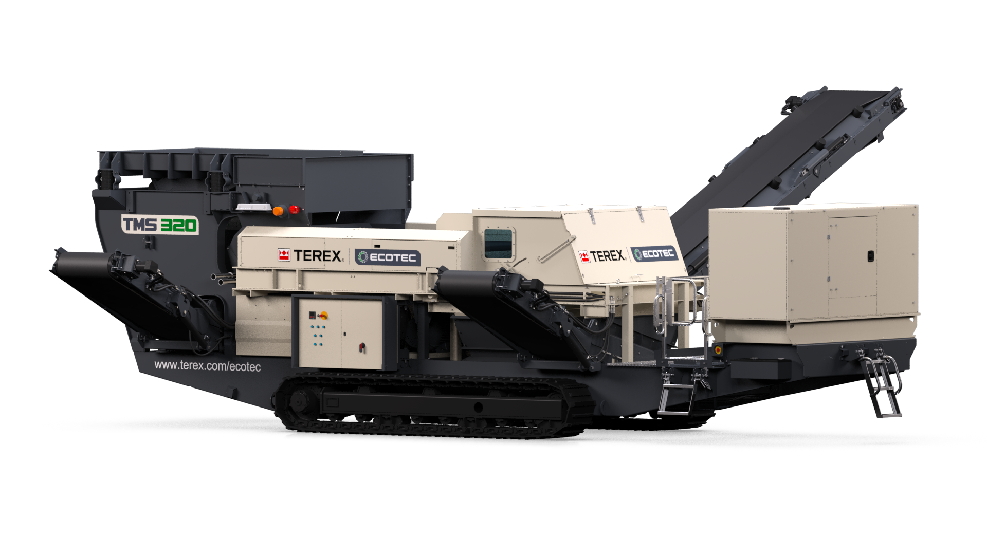 er Terex Ecotec TMS bietet erstmals raupenmobil eine hocheffiziente Metallabscheidung.