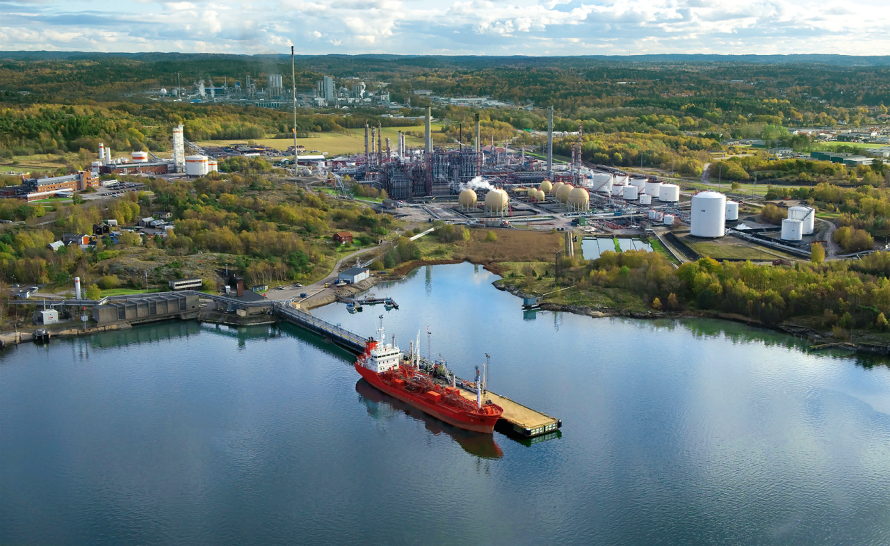 Luftaufnahme von Borealis‘ Produktionsstandort Stenungsund, Schweden
Bild: Borealis