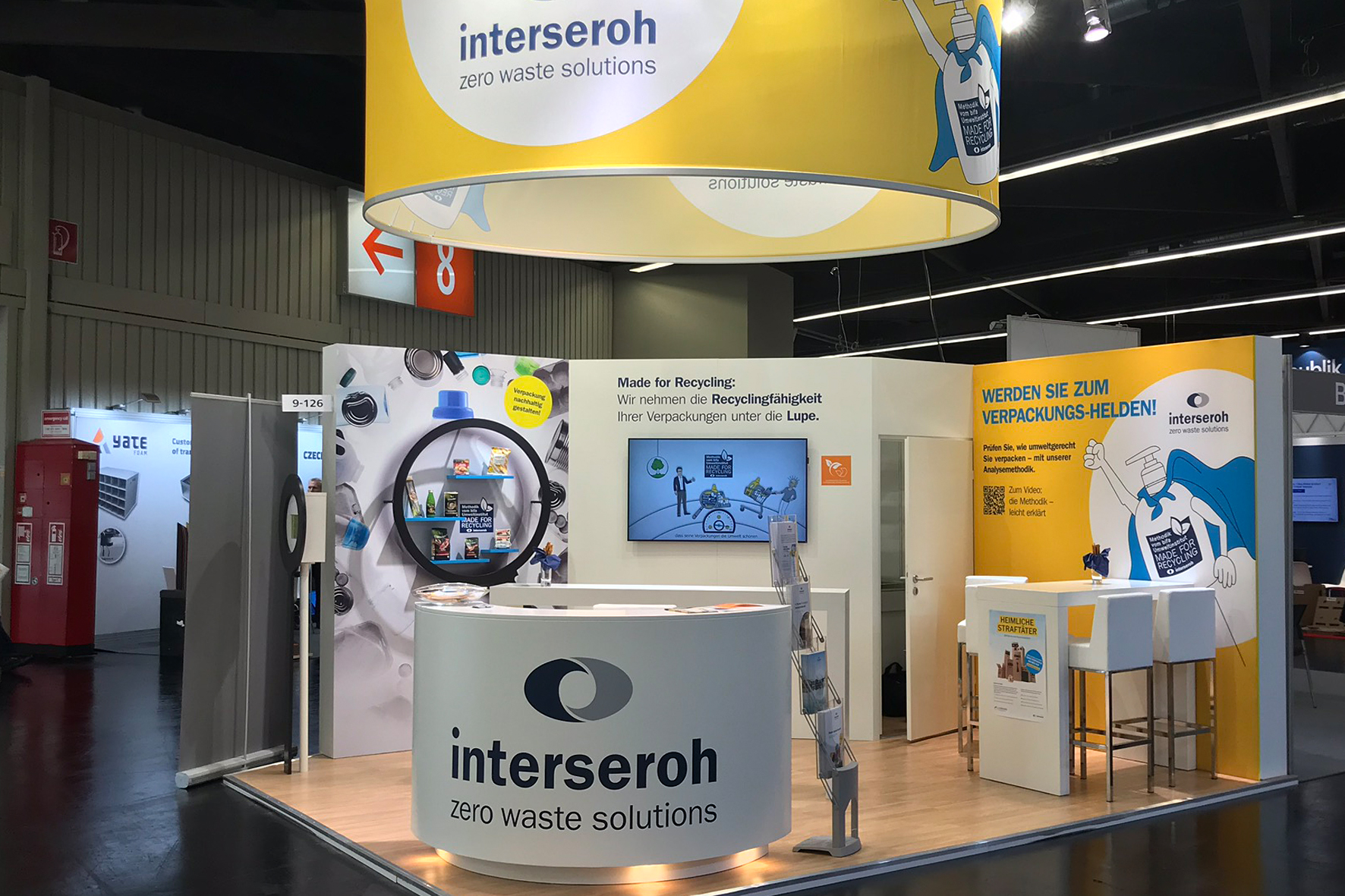 Auf der hybriden Fachpack ist Interseroh mit einem Messestand und einem Fachvortrag zum Fokusthema Internationalisierung vertreten. (Quelle: Alba)