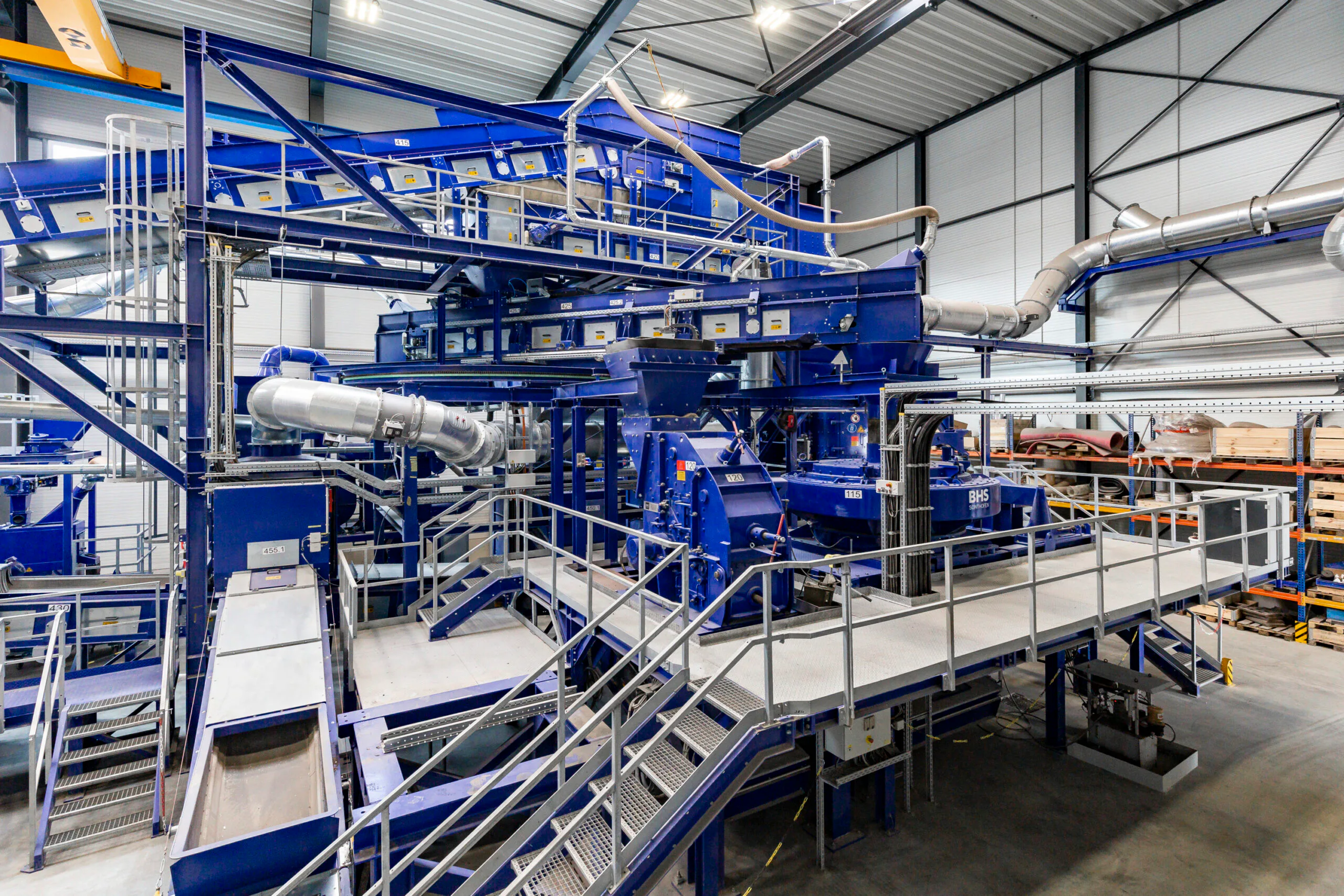 Test-Center mit Lösungen für Recyclingtechnik