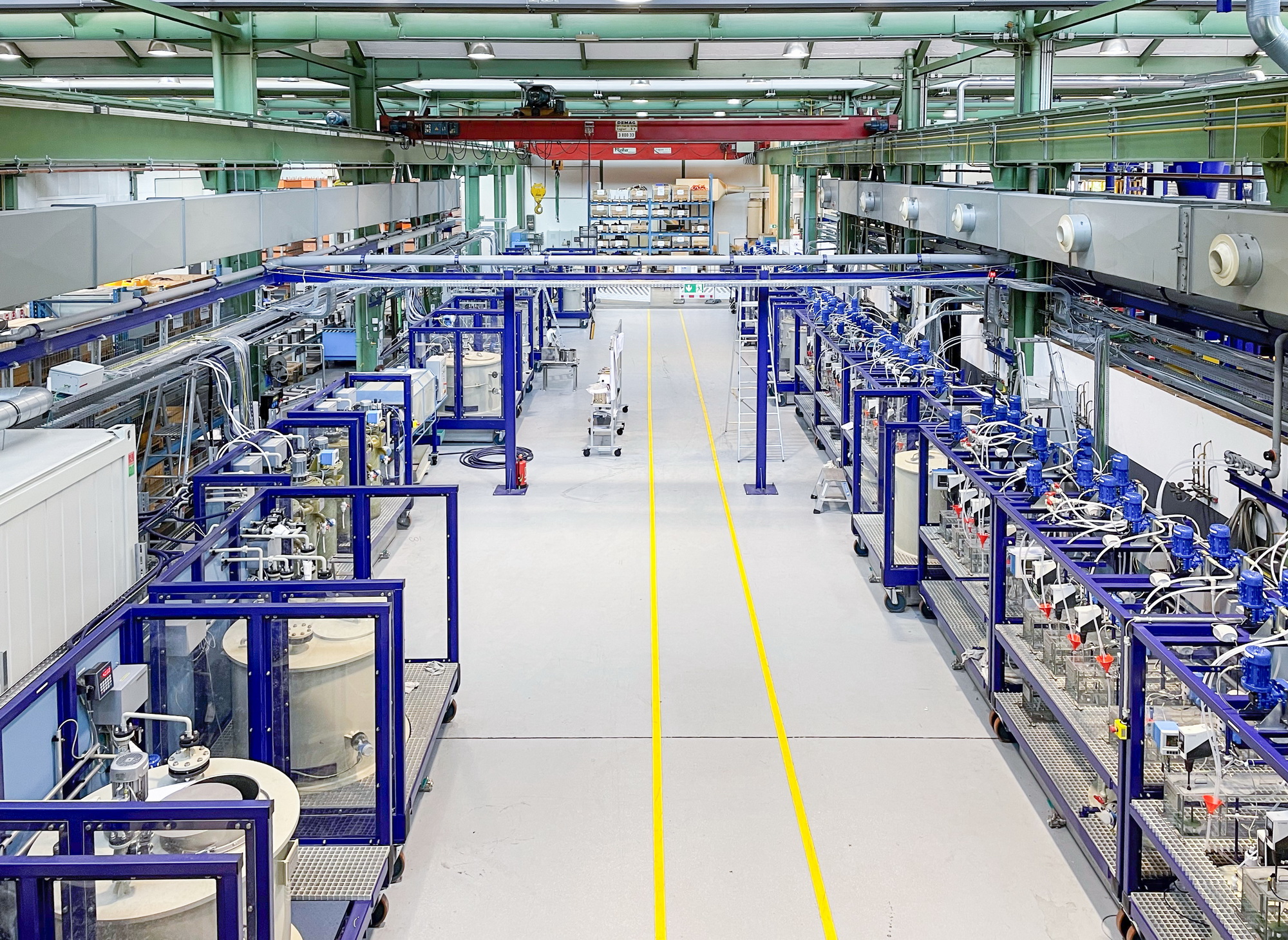 Durch Auslaugen werden die Elemente Kobalt, Nickel, Mangan, Kupfer und Lithium aus dem in Stufe 2 behandelten Material gewonnen. (Quelle: SMS Group)