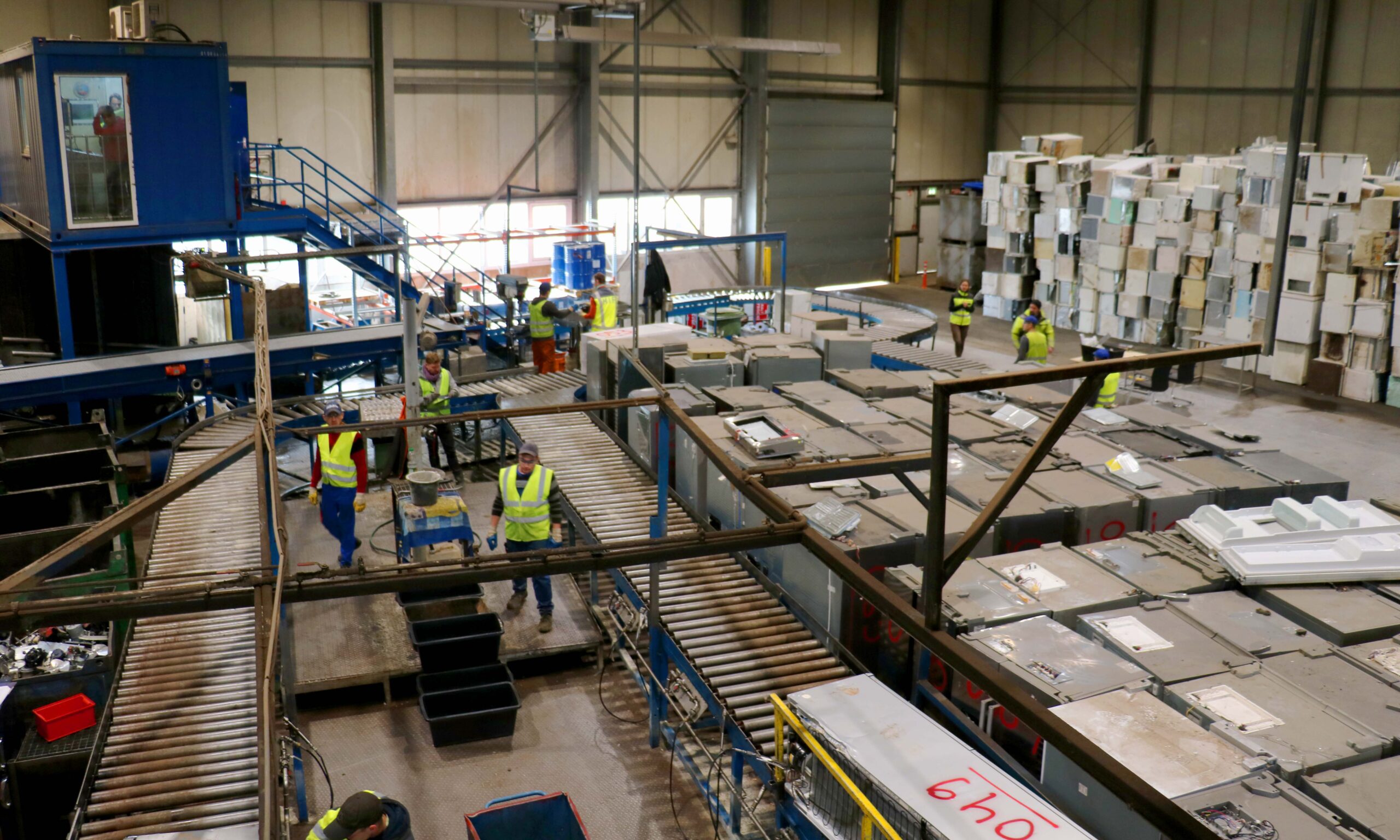 Entfrachtungsstrecke bei STENA Recycling in Baumholder
Foto: HZDR/HIF