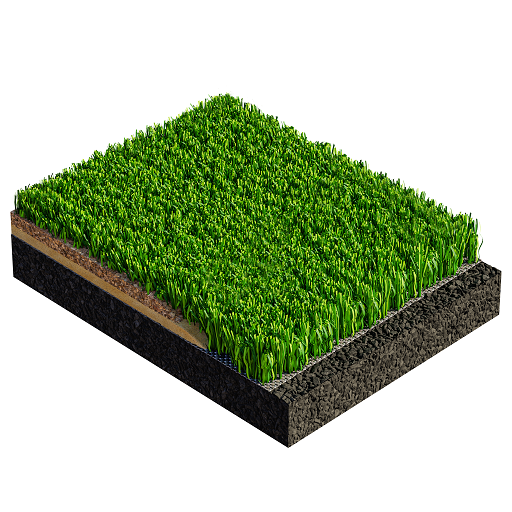 LigaTurf Cross GTR von Polytan vereint nachwachsenden Rohstoff und Recyclat.  Bild: Polytan GmbH