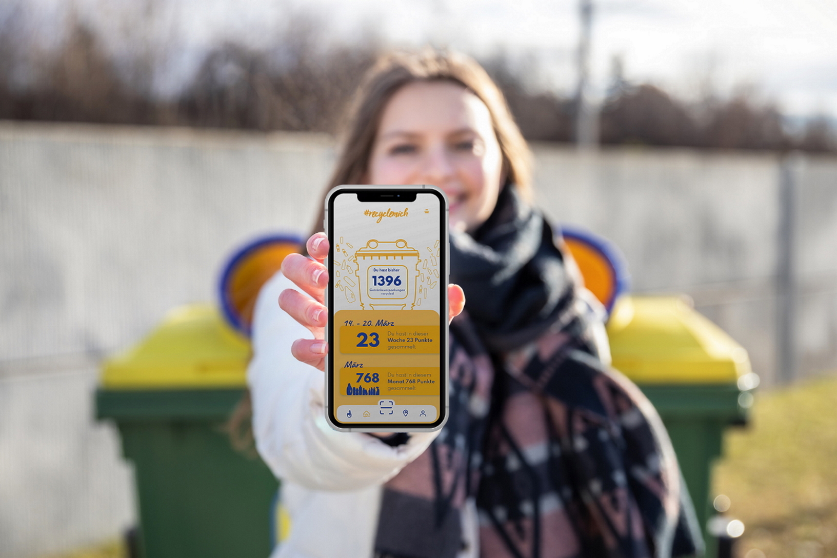 Recycling per App mit „RecycleMich“ und „Recycle Everywhere“ Bild: Sebastian Burziwal/RecycleMich