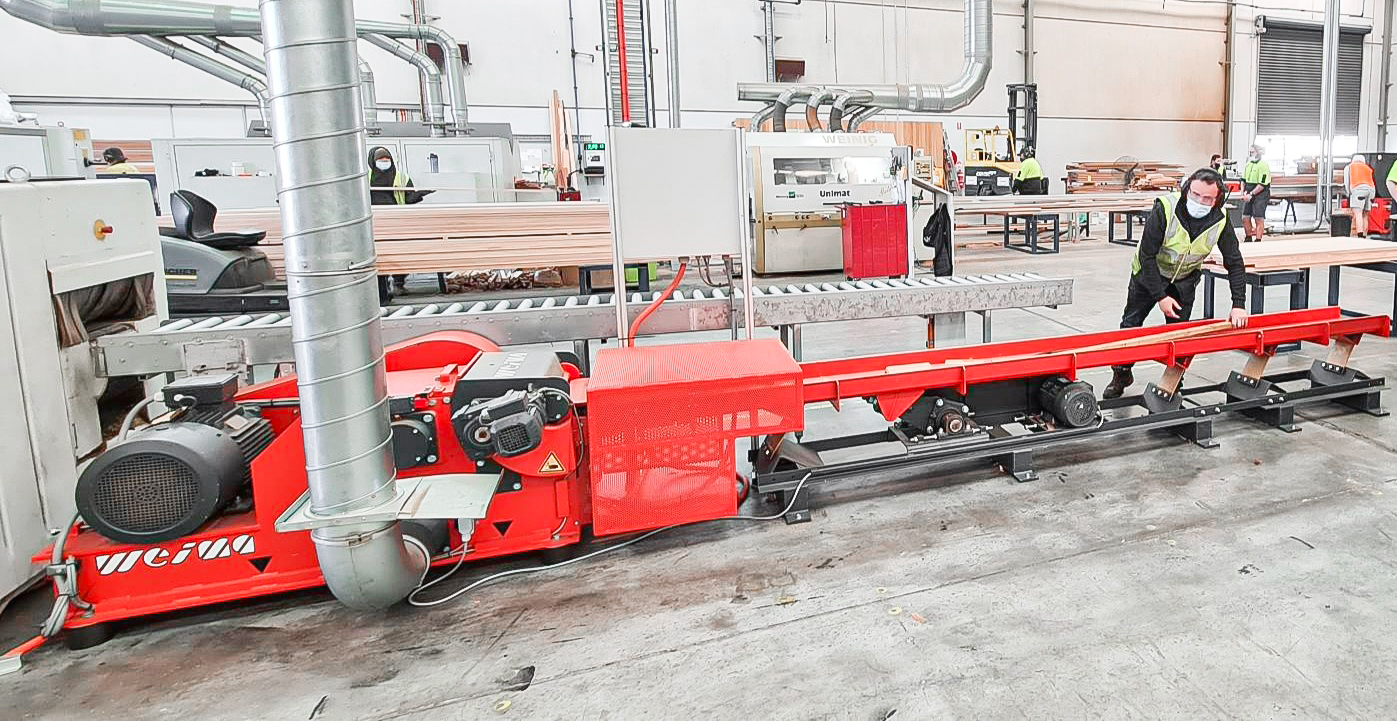 WEIMA WLH Tiger 400 Shredder in der Holzfertigung von Premier Wood