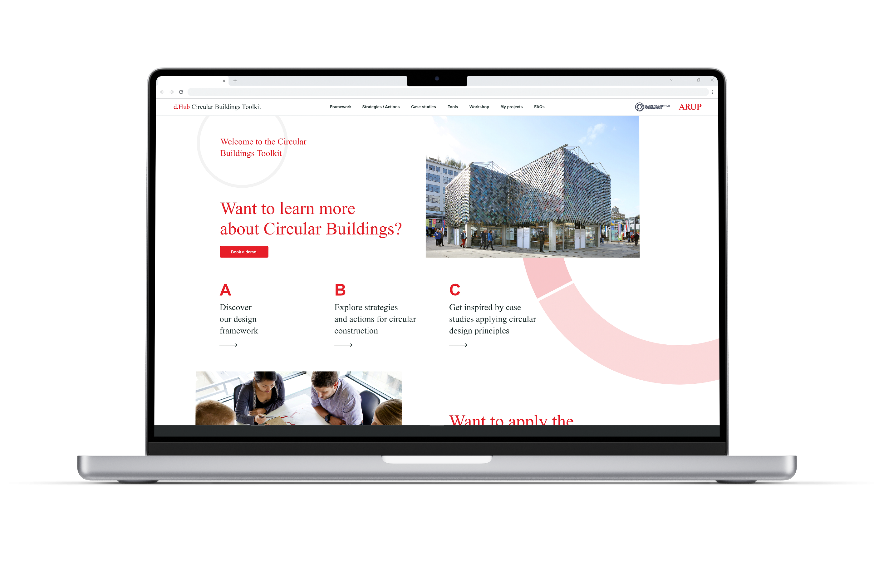 Das kostenlose Circular Building Design Toolkit wurde als Open Source konzipiert. Die auf EU-Standards basierende Lösung unterstützt die Immobilienwirtschaft dabei, ihr Portfolio fit für die zirkuläre Zukunft zu machen. Bild: Arup