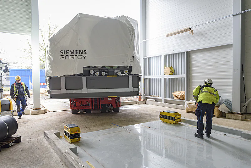 Neue Turbine im AHKW Neunkirchen