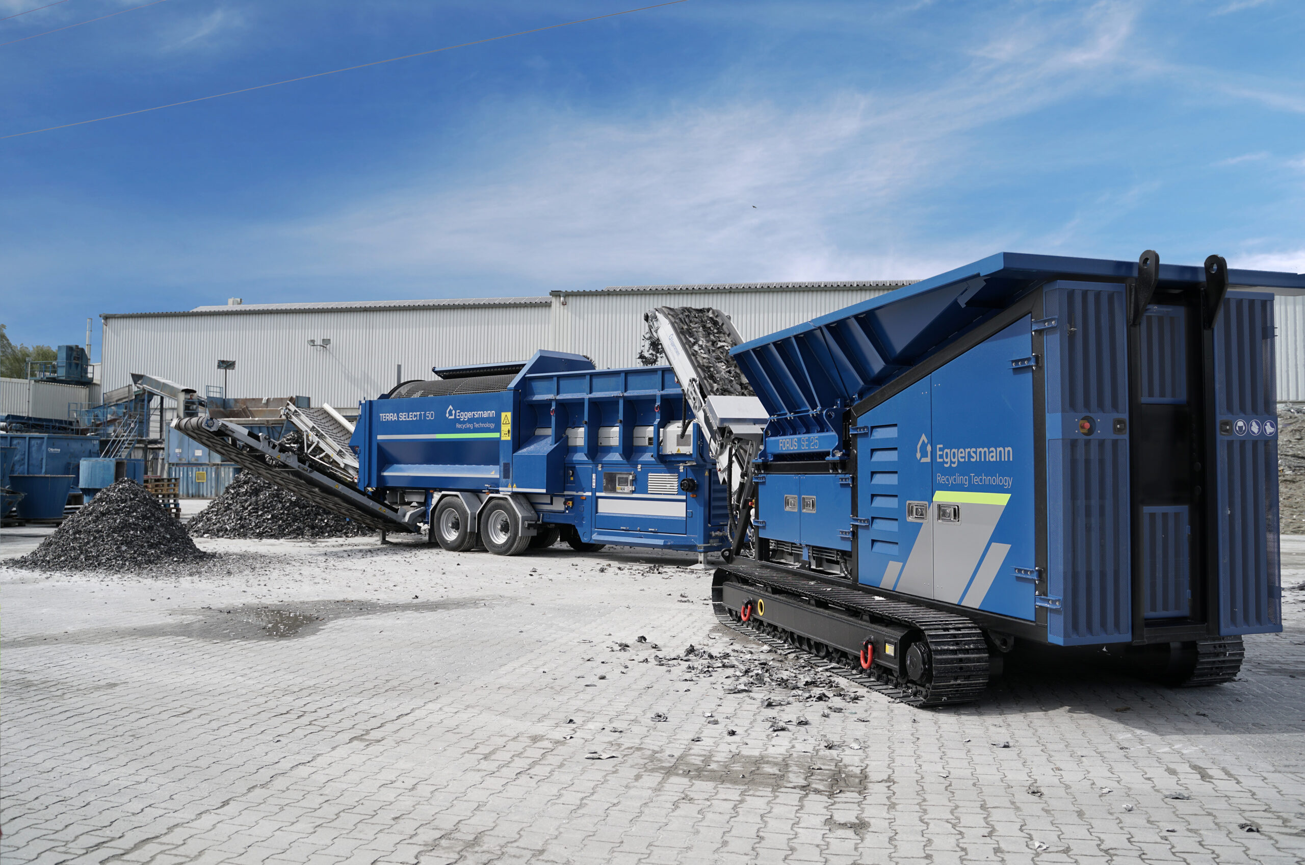 Die mobilen Recyclingmaschinen von Eggersmann sind hinsichtlich Nutzerfreundlichkeit und Maschineneffizienz mit digitaler Unterstützung ausgestattet, die gleichzeitig eine kinderleichte Bedienung ermöglicht. Bild: Eggersmann