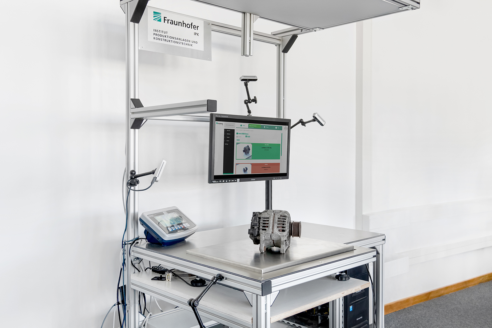KI-unterstütztes Assistenzsystem zur teilautomatisierten Verlesung von gebrauchten Bauteilen (Quelle: Fraunhofer IPK / Larissa Klassen)