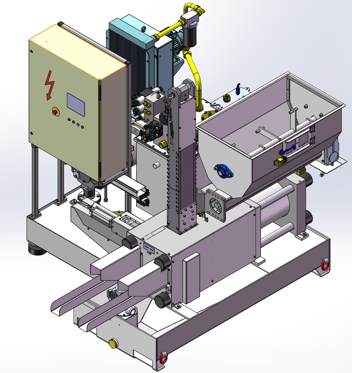 Auf dem IFAT-Messestand von RUF und C.F. Nielsen zu sehen: die Brikettieranlage RUF 22/3000/80. Bild: Ruf