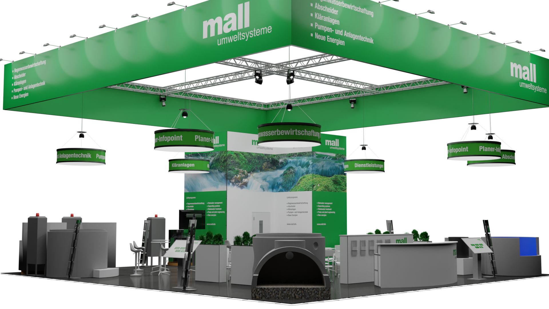Auf der IFAT will Mall seine Neuheiten aus den Bereichen Regenwasserbewirtschaftung, Abscheider, Kläranlagen sowie Pumpen- und Anlagentechnik zeigen. Bild: Mall GmbH