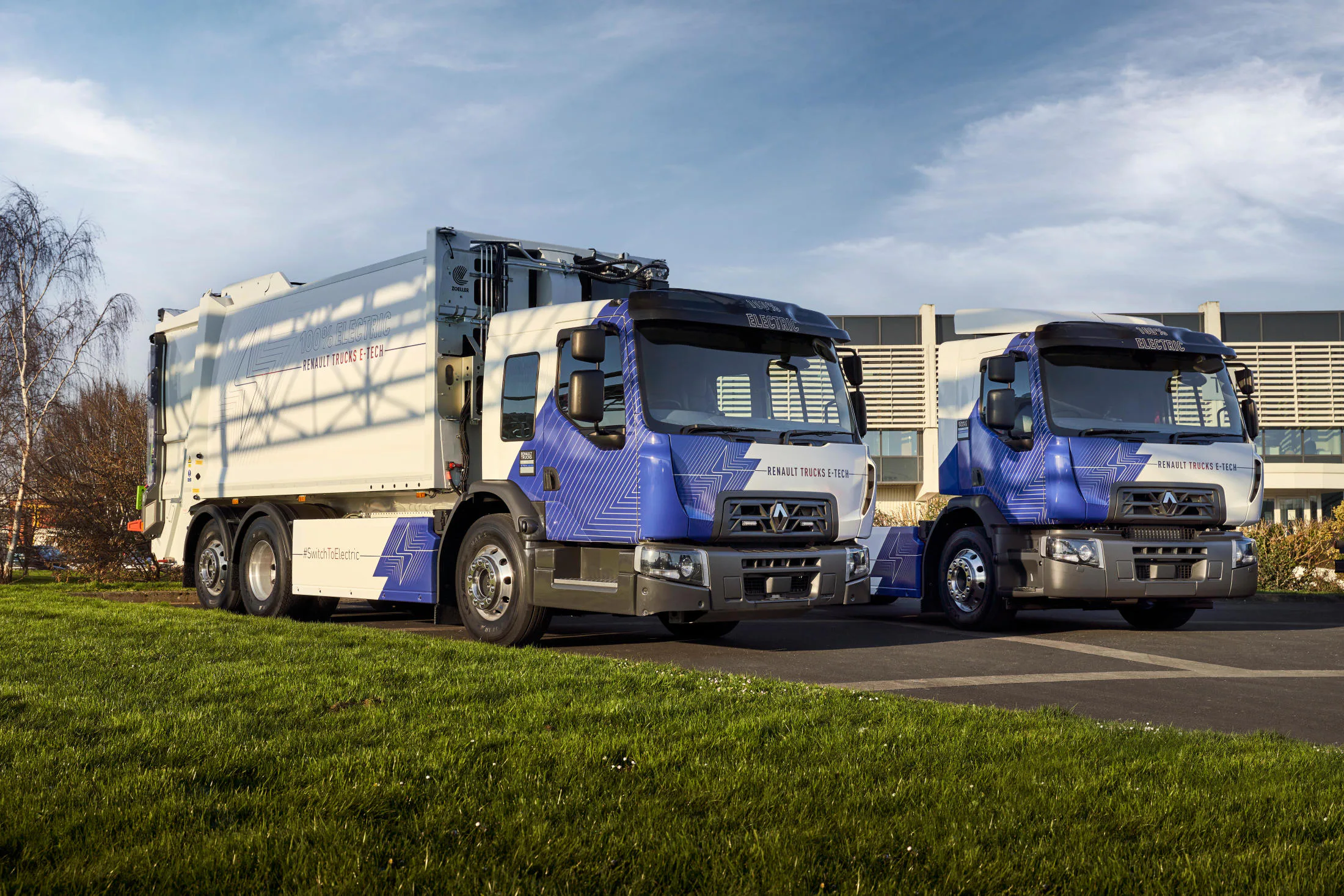 Neben klassischen Heckladern für die Abfallsammlung gibt es viele weitere Aufbaumöglichkeiten für den Renault Trucks E-Tech D Wide. Bild: Renault Trucks