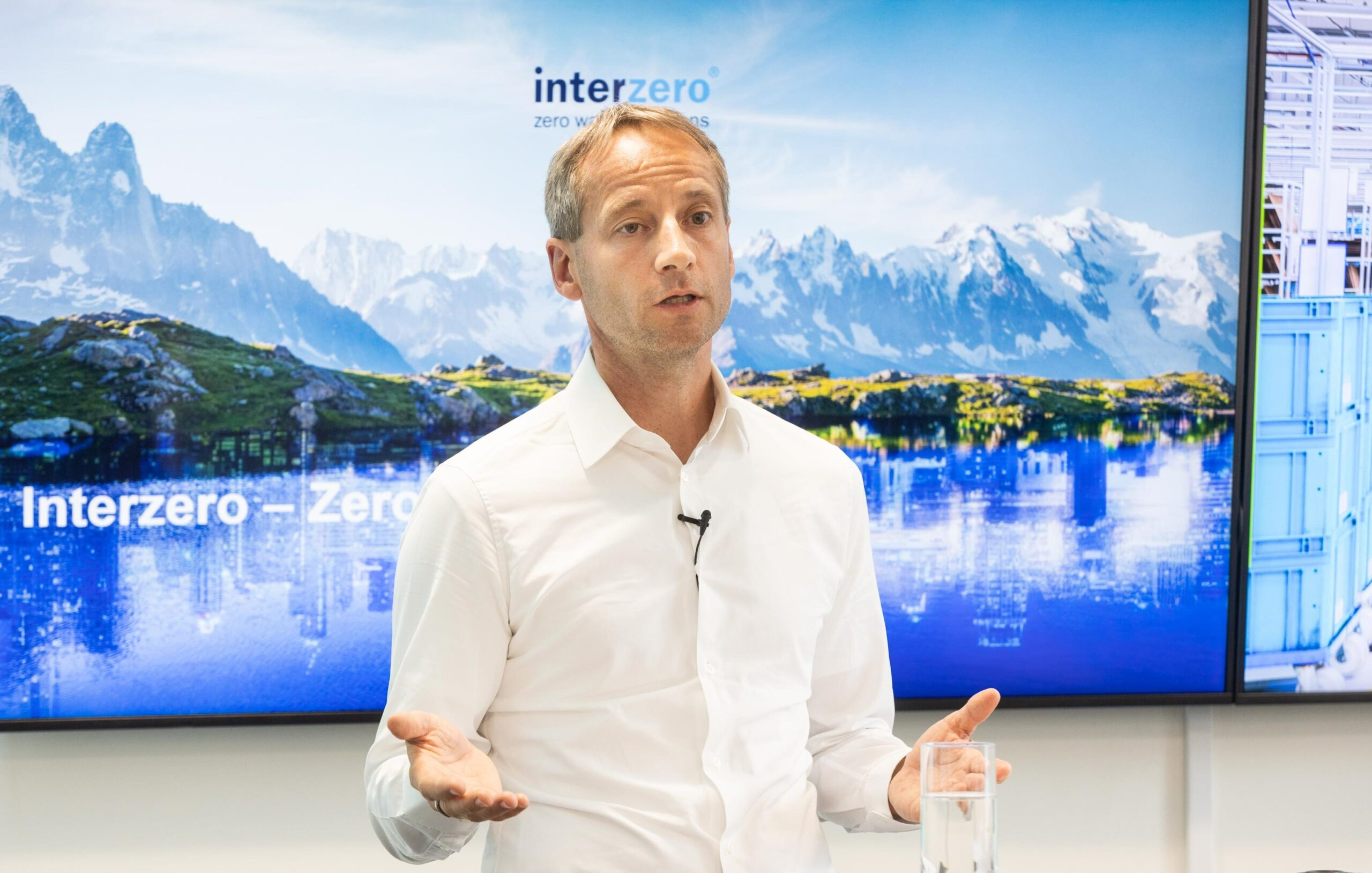 Axel Schweitzer (Chairman) bei der Vorstellung des neuen Unternehmens Interzero (Quelle: Interzero)