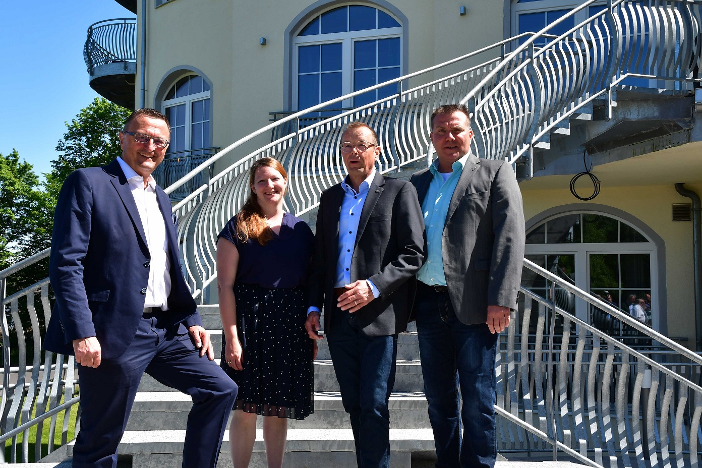 Der EGRW-Vorstand (von links): Geschäftsführer Werner Baumann, Vorstandsmitglied Carolin Spitzer, Vorstandsvorsitzender Michael Wanken, Vorstandsmitglied Thorsten Krekiehn (Quelle: Bernd Güth)