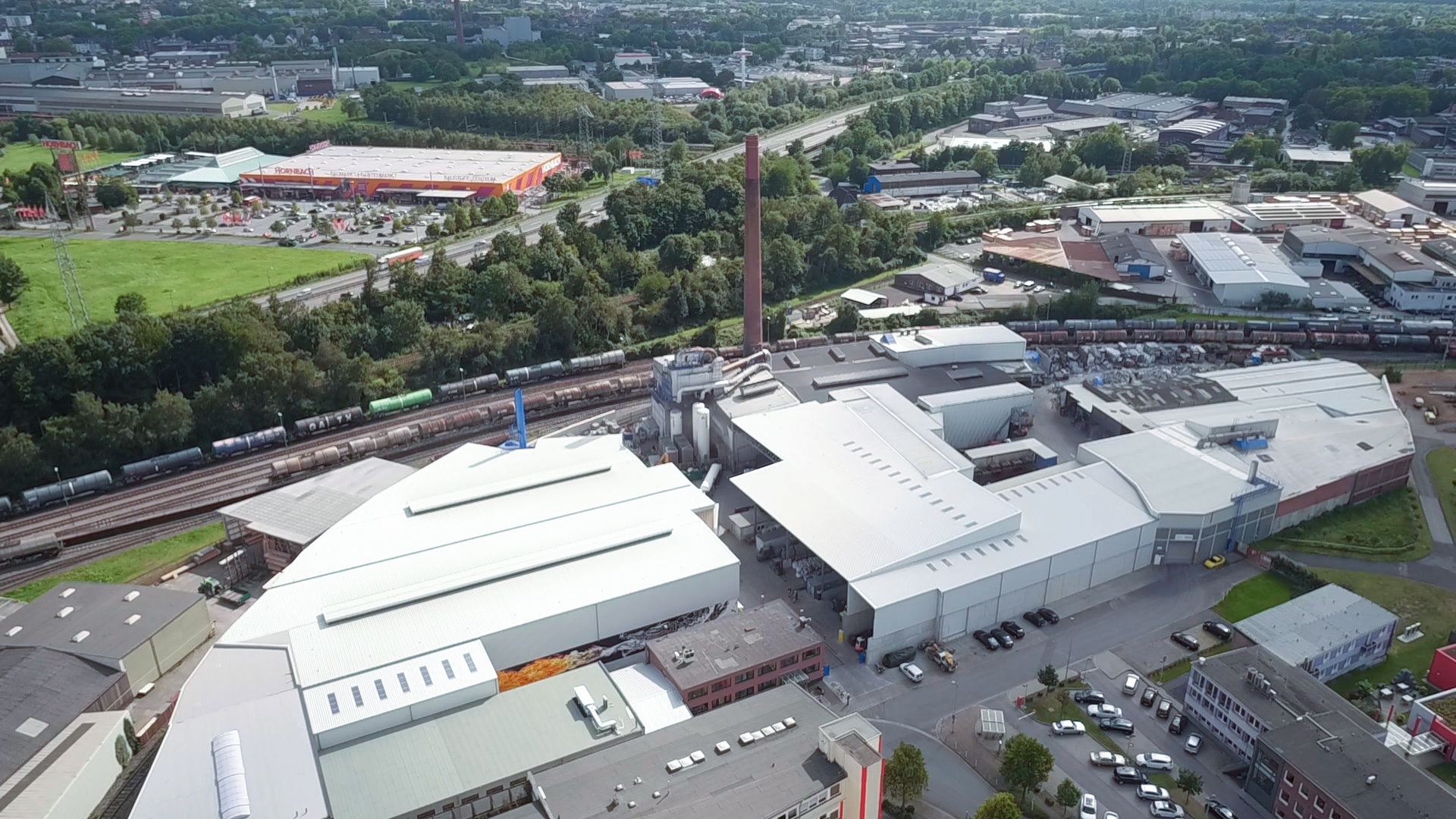 Der Trimet Standort Gelsenkirchen soll zum grünsten Aluminiumrecyclingwerk Europas werden. Copyright: Trimet