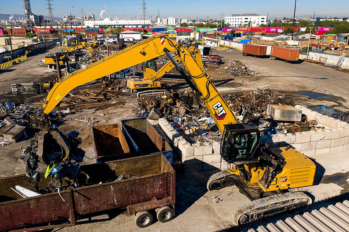 Das Elektrohydrauliksystem wie beim Cat MH3250 sorgt für den optimalen Ausgleich zwischen Leistung, Effizienz und Laststeuerung. Copyright: Caterpillar