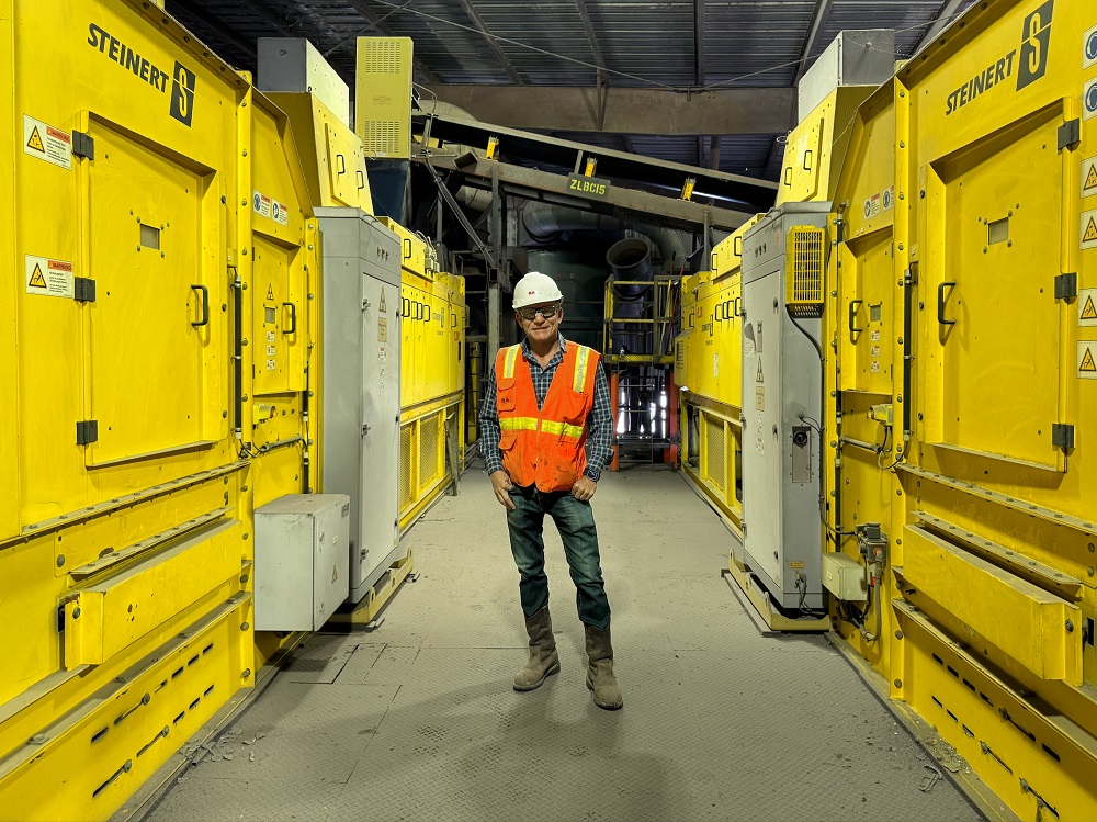 George Adams, geschäftsführender Gesellschafter von SA Recycling, spricht über seine Erfahrungen mit Steinert-Sortiersystemen, dem Label „Made in Germany“ und seiner Zukunftsvision vom Metallrecycling. Foto: SA RECYCLING