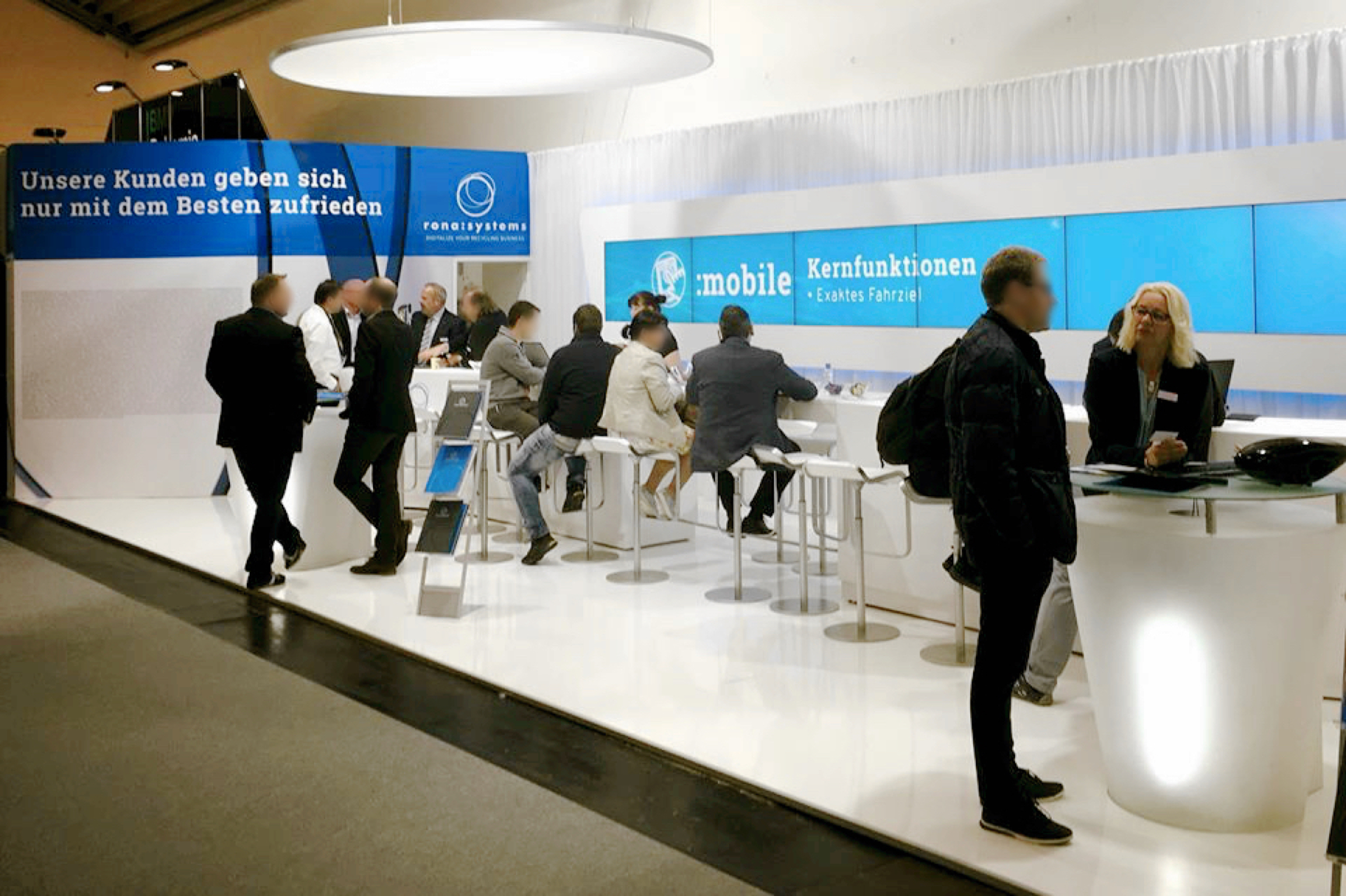 Der Digitalisierungs-Treffpunkt der Kreislaufwirtschaft auf der IFAT: Rona:systems in Halle A6, Stand 108. Copyright: Rona:systems