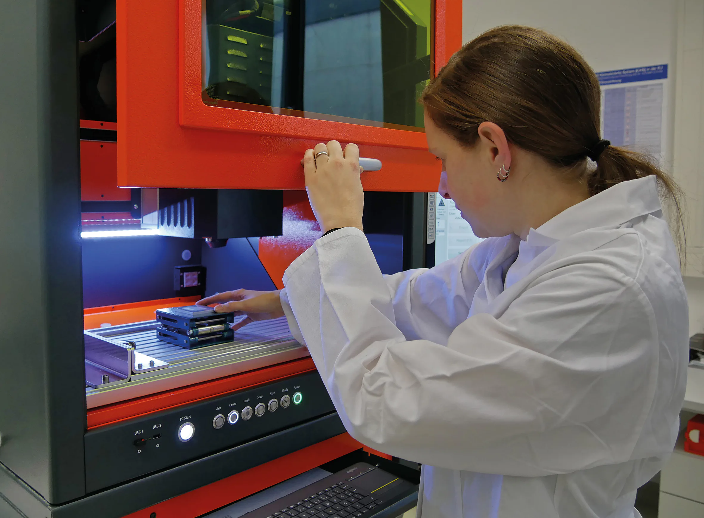 Innovative Analytik, Bewertung und Qualifizierung von Materialien und Rohstoffen ist am Fraunhofer CSP durch eine hochmoderne Ausstattung möglich. Copyright: Fraunhofer CSP