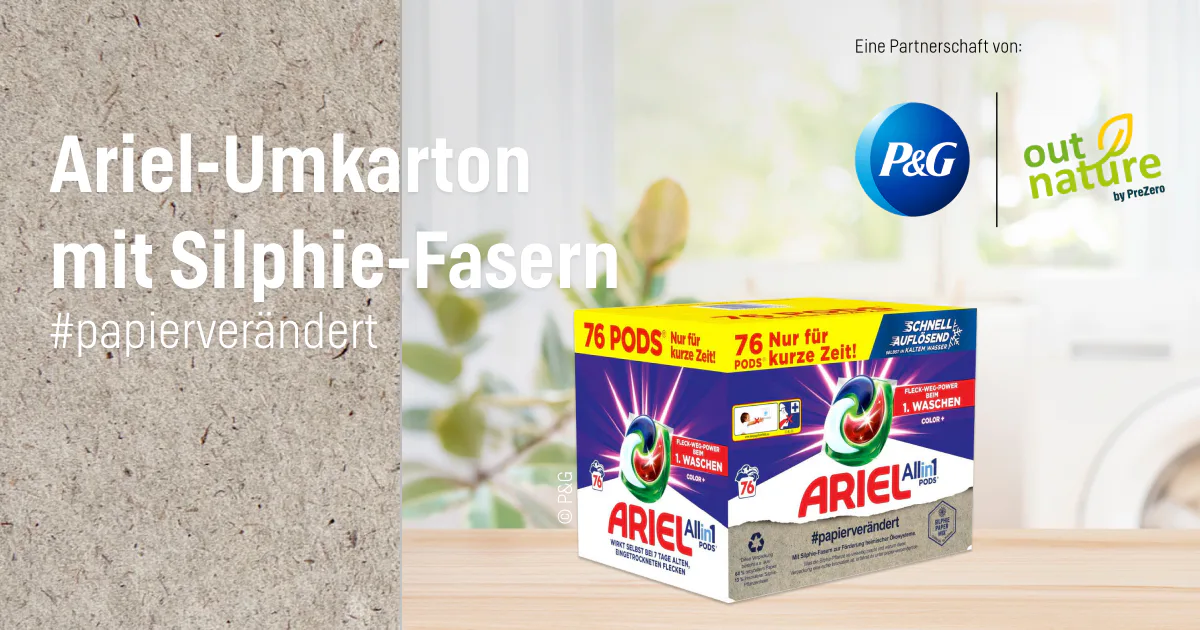 Ariel All-in-1 Pods im Silphie-Karton