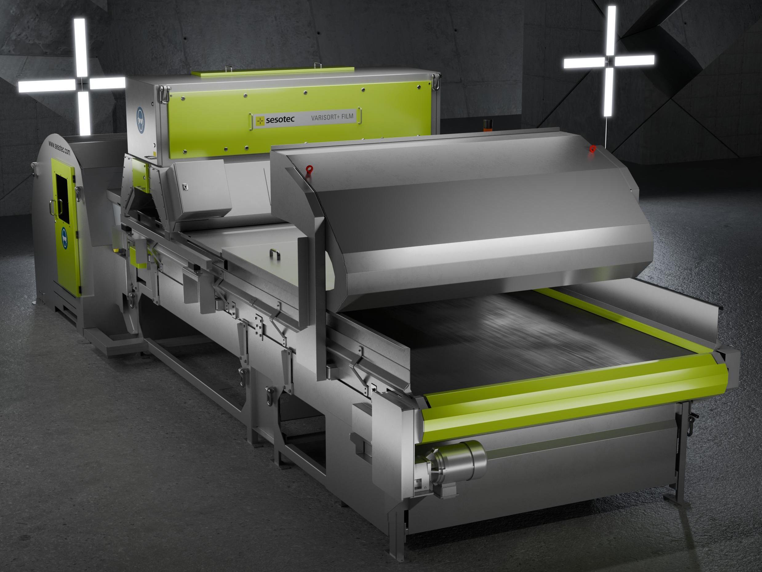Sesotec stellt zur IFAT 2024 den Foliensorter Varisort+ Film vor, ein modulares System, das auf den bewährten Features der Varisort+ Gerätefamilie aufgebaut ist. Copyright: Sesotec GmbH